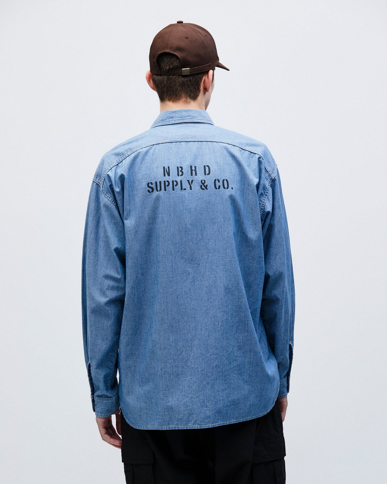 Neighborhood Chambray Shirt LS Indigo Shirts 251ARNH-SHM02 Detail View 1 | Overkill