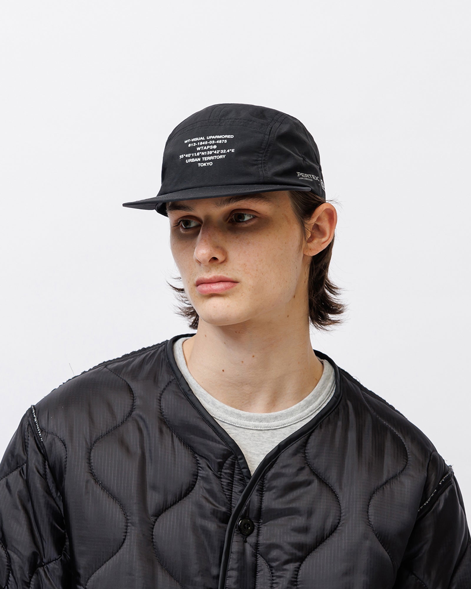WTAPS T-5 01 / Cap / Nylon. Tussah. Pertex Black Caps Close-up | Overkill