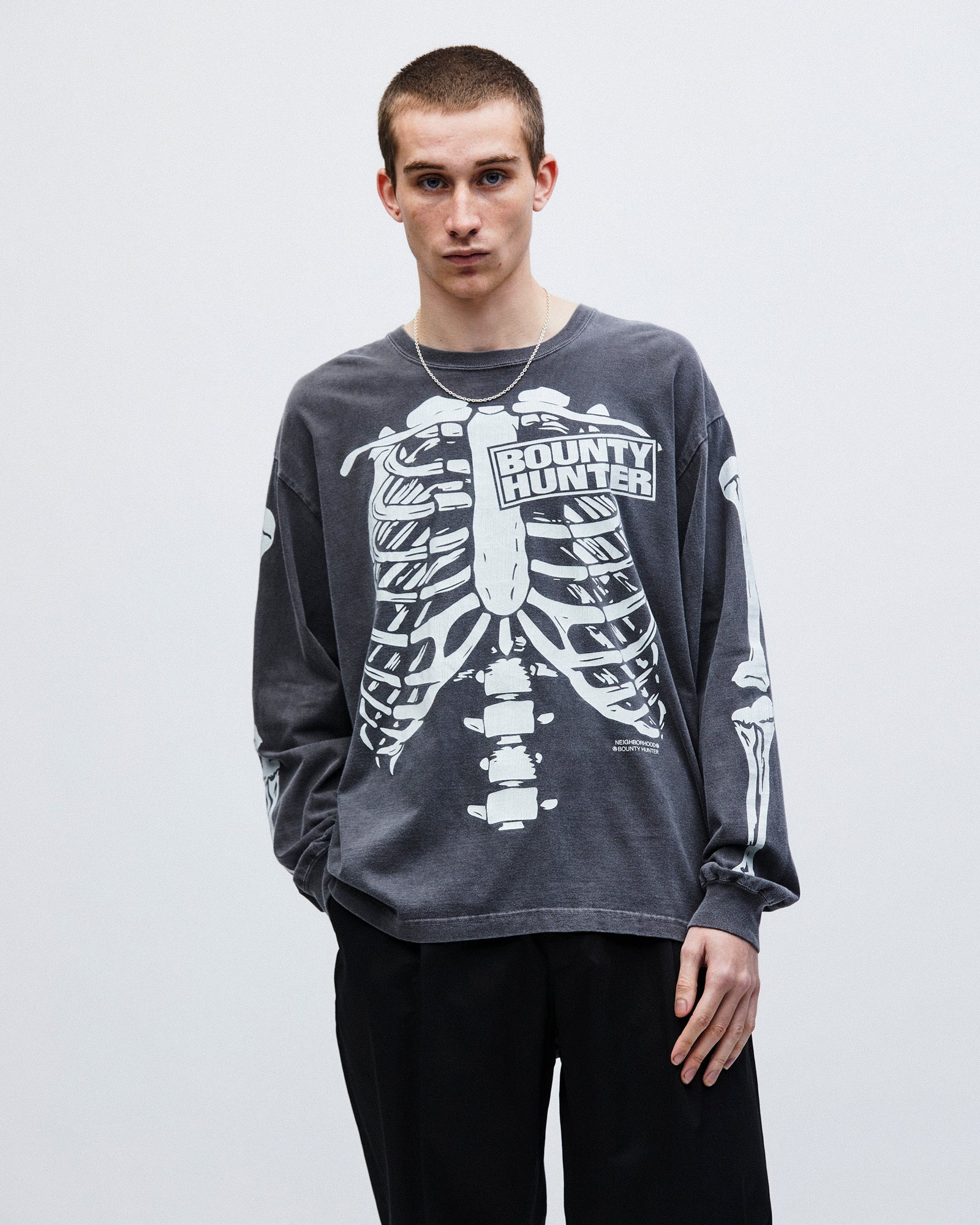 Bounty Hunter x Neighborhood TEE LS-1 Black Longsleeves 251PCBHN-LT01 Detailfoto | Overkill