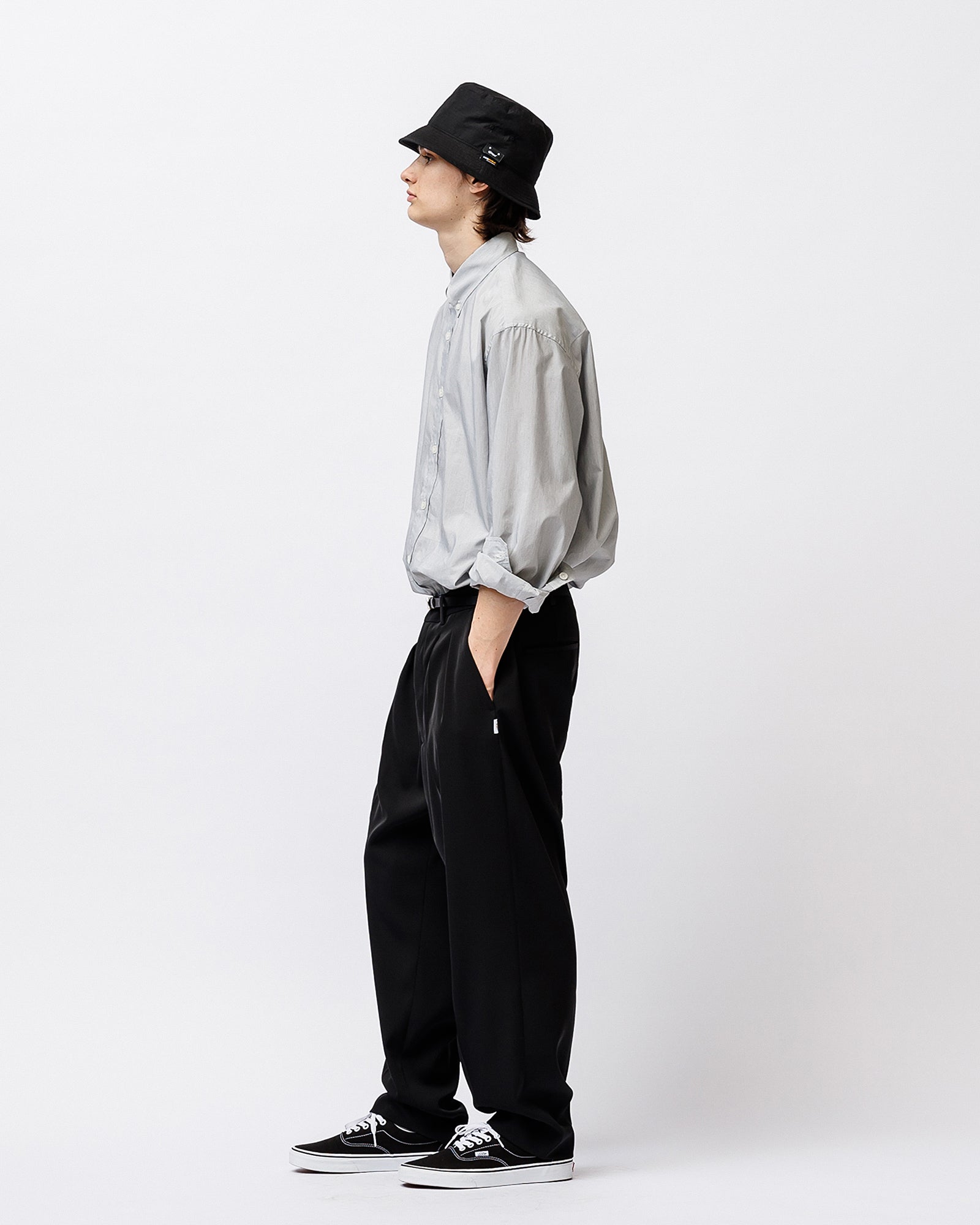 WTAPS TRDT1801 / Trousers / Poly. Twill Black Casual Pants 251TQDT-PTM02 Detail View 1 | Overkill