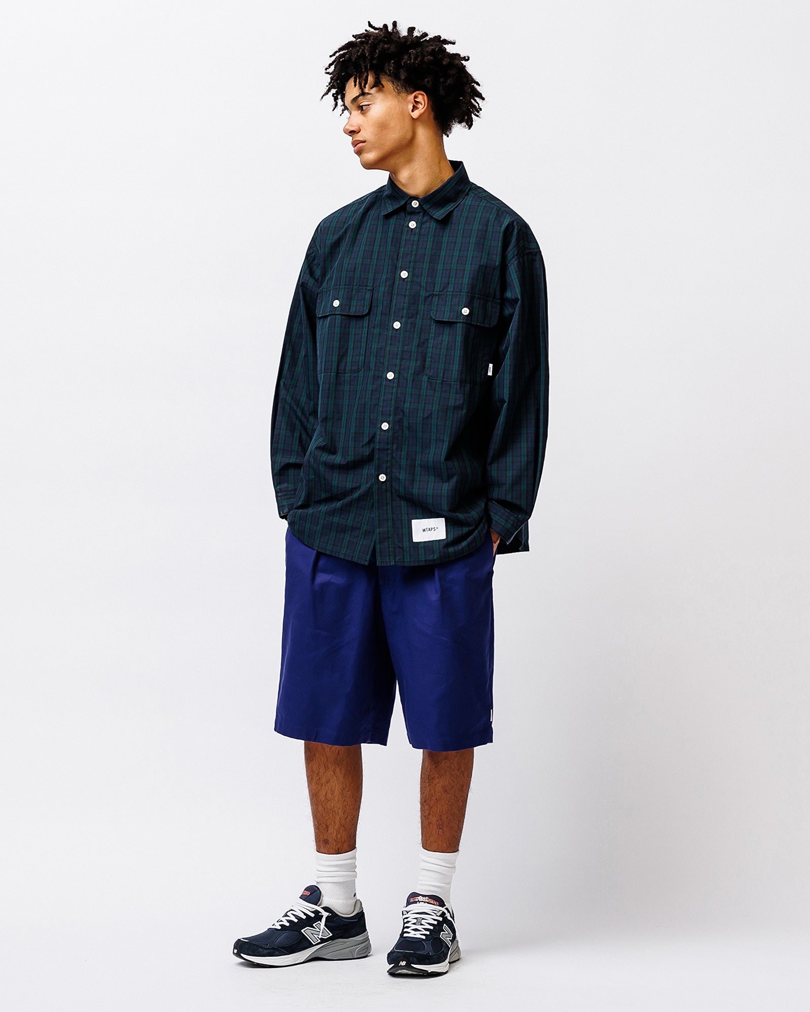 WTAPS WCPO 01 / LS / Cotton. Broadcloth. Textile Green Shirts 251TQDT-PTM02 Detailfoto | Overkill
