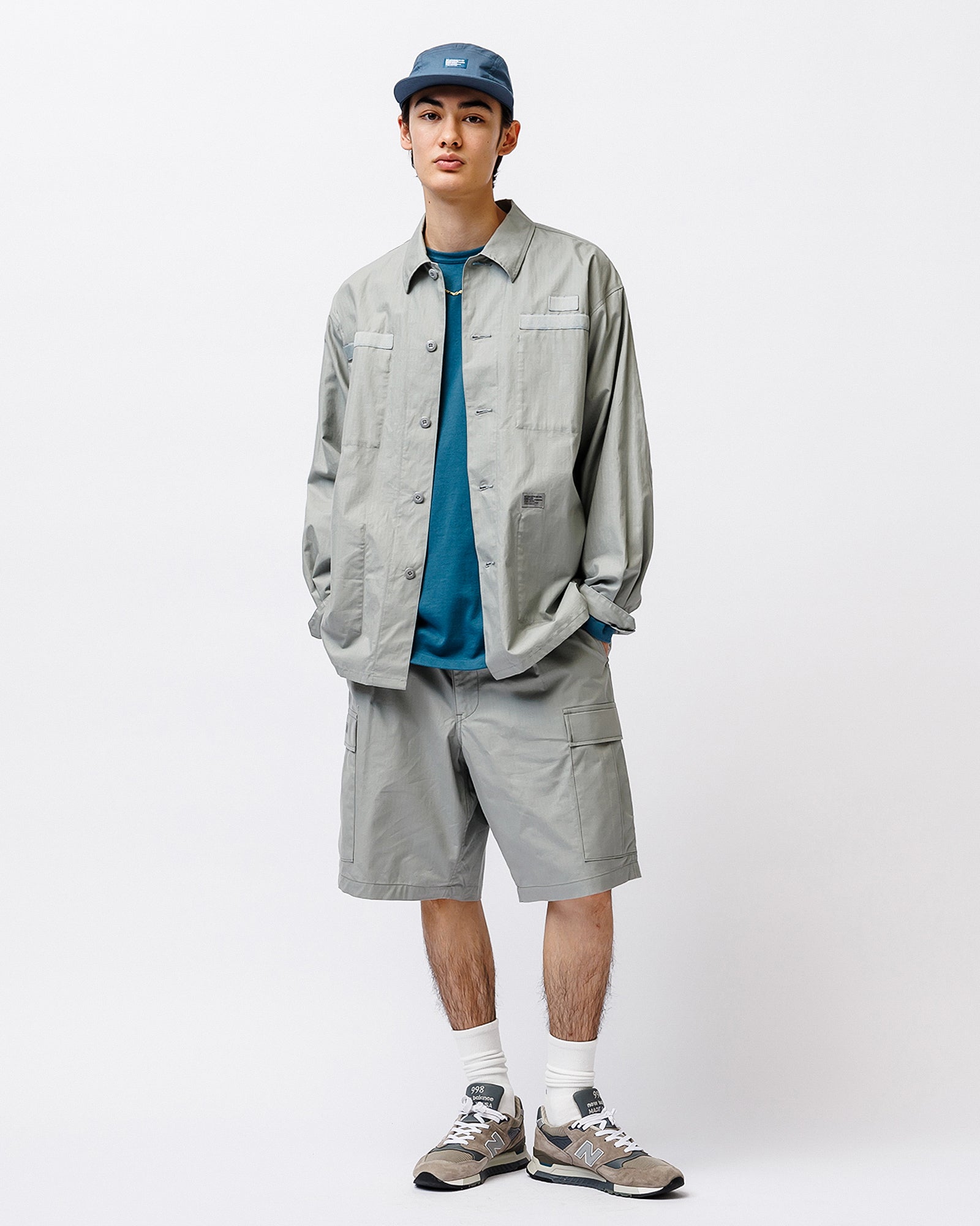 WTAPS JMOD 01 / LS / Cotton. Ripstop Gray Shirts 251WVDT-SHM01 Detailfoto | Overkill