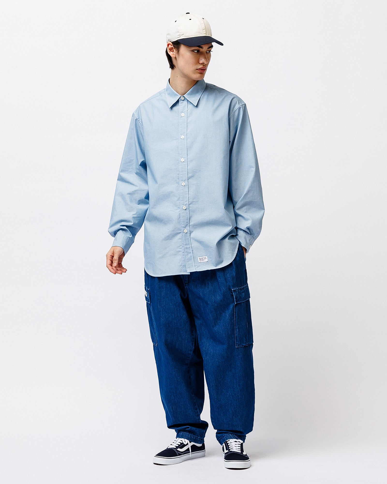 WTAPS VCB / LS / Ctpl. Chambray. Collmax® Indigo Shirts 251WVDT-SHM05 Detailfoto | Overkill