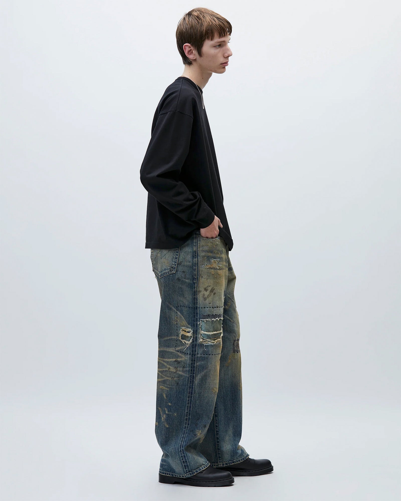 Neighborhood Savage Denim DP Wide Pants Indigo Jeans Detailfoto | Overkill