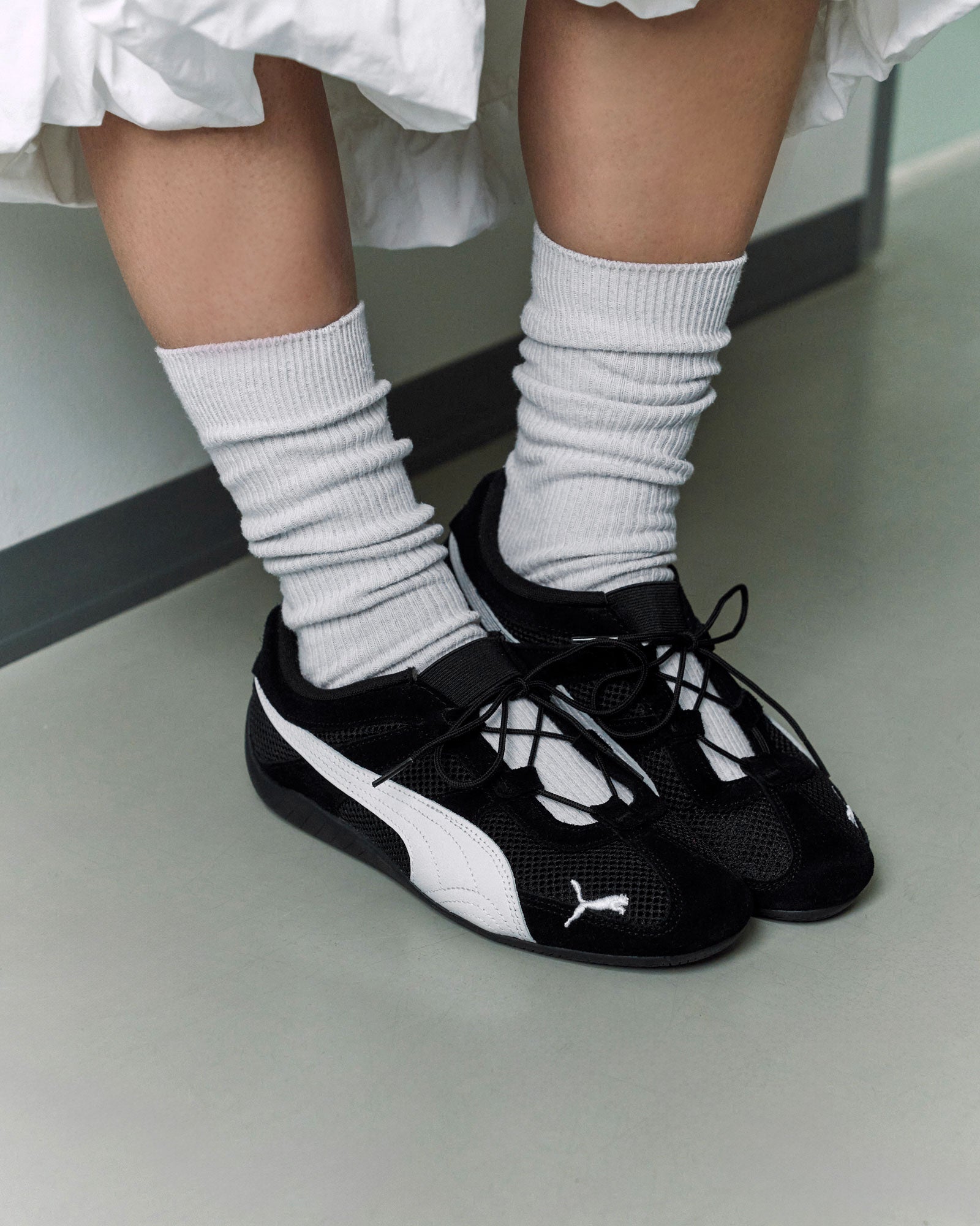 Puma Speedcat GO WNS PUMA Black-Puma White Low Top Sneakers Material | Overkill