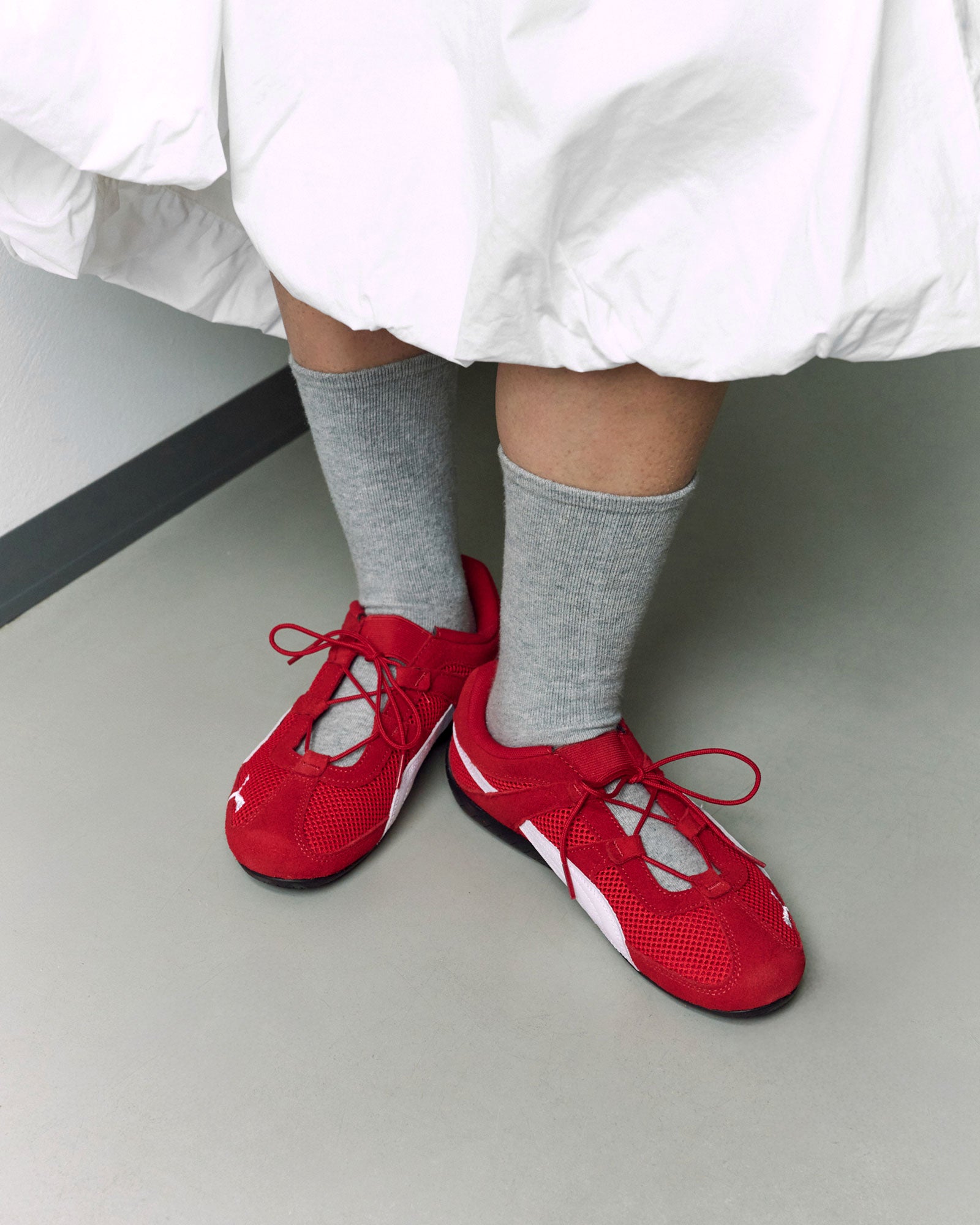 Puma Speedcat GO WNS 403589 02 For All Time Red - Puma White Low Top Sneakers Material | Overkill