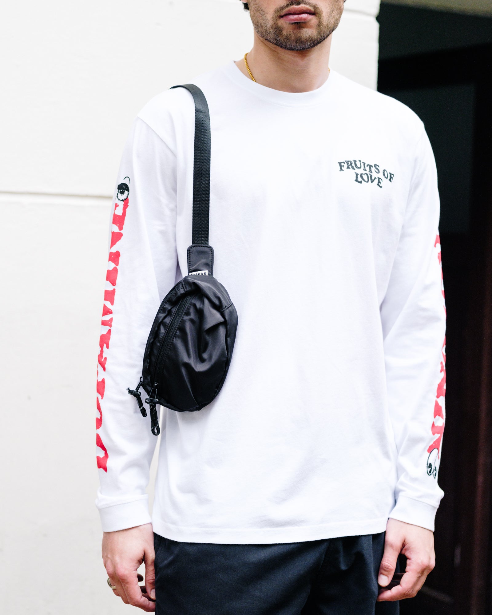 Taikan Everything Stinger Black Shoulder & Cross Body Bags 4001601 On Model Front View | Overkill