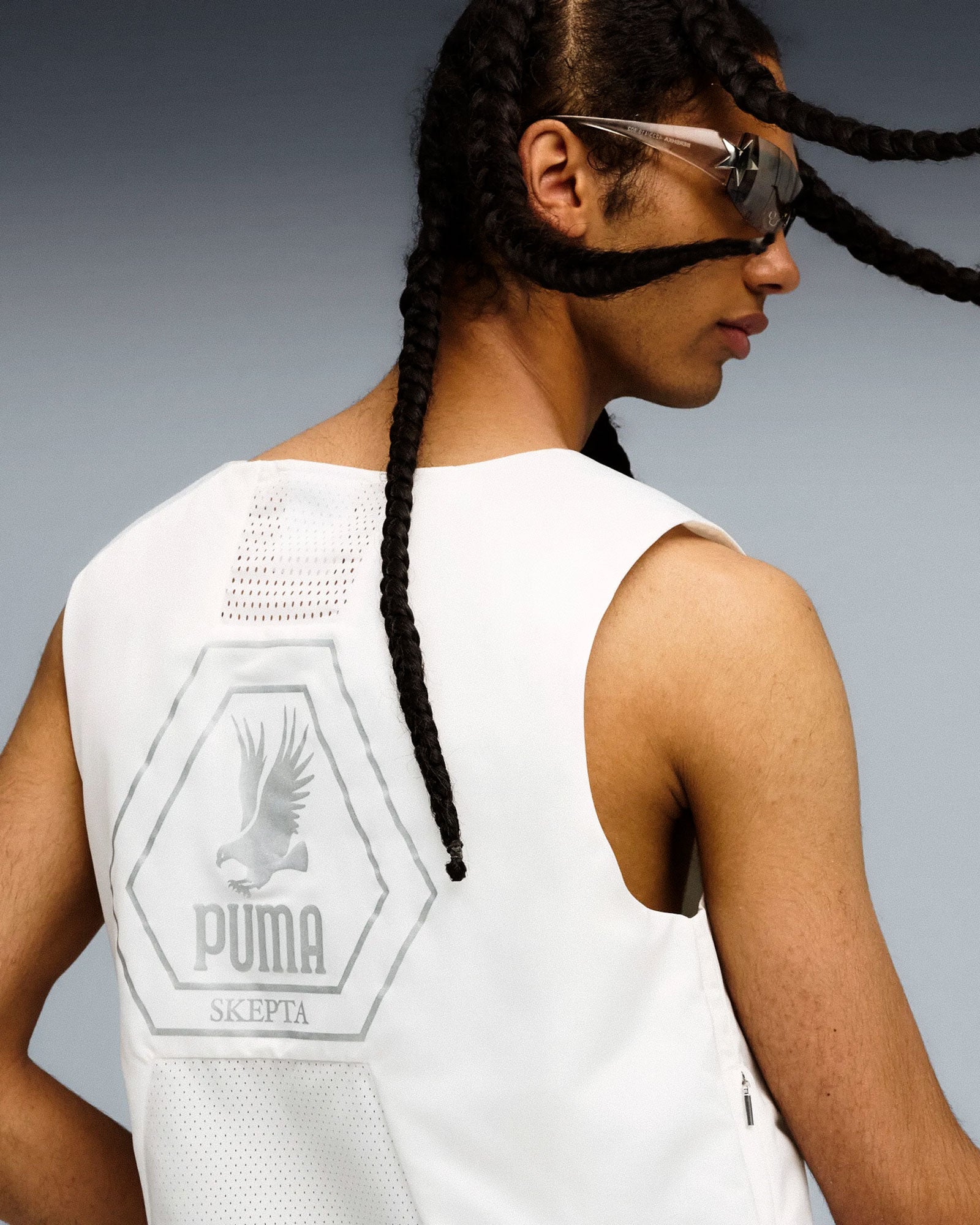 Puma Vest Puma White Vests 633721 02 On Model Front View | Overkill