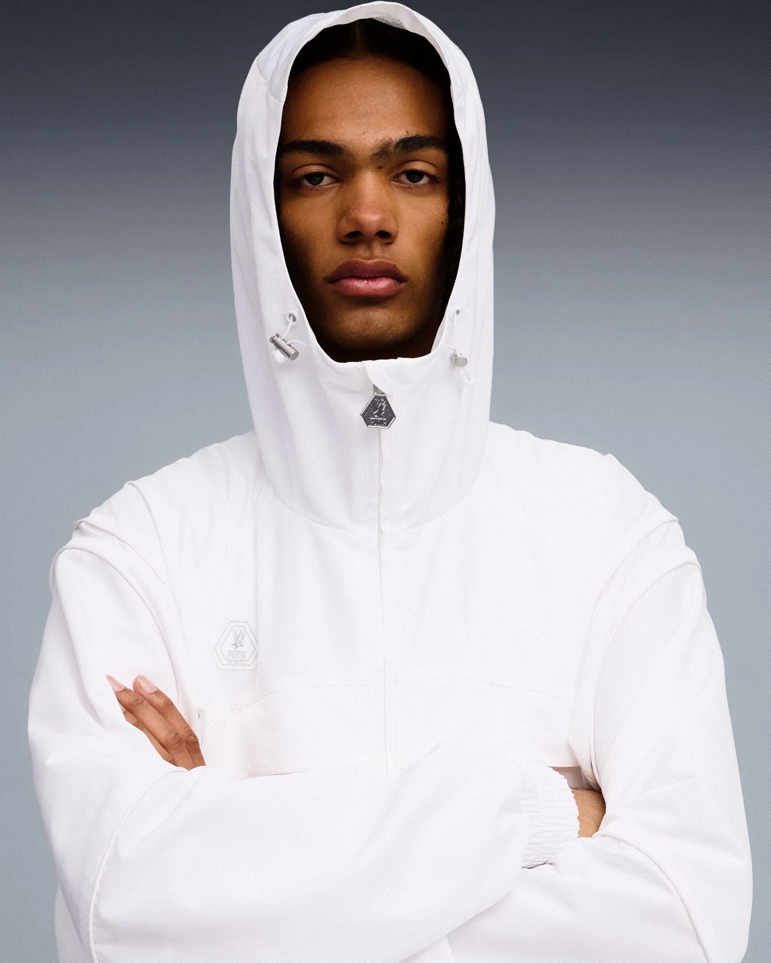 Puma CLRT Jacket Puma White Track Jackets 633722 02 Model Detail 1 | Overkill