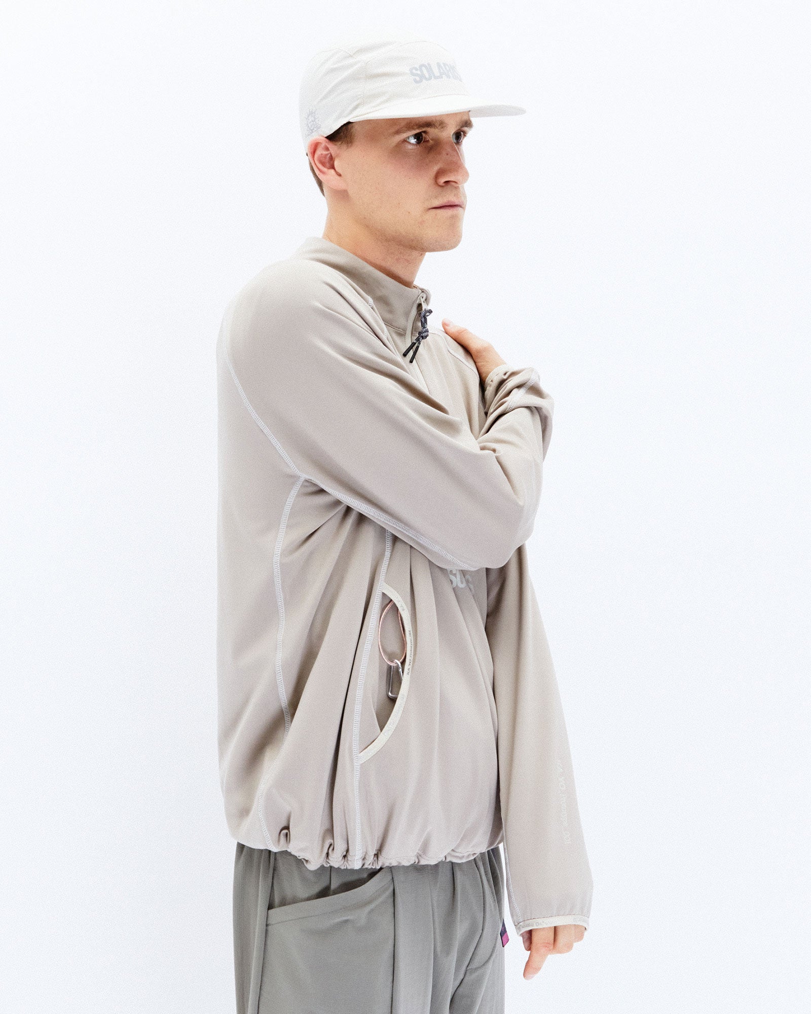 KA_YO_Prototype Half Zip Base Layer Solaris Sand Sweatshirts Detailfoto | Overkill