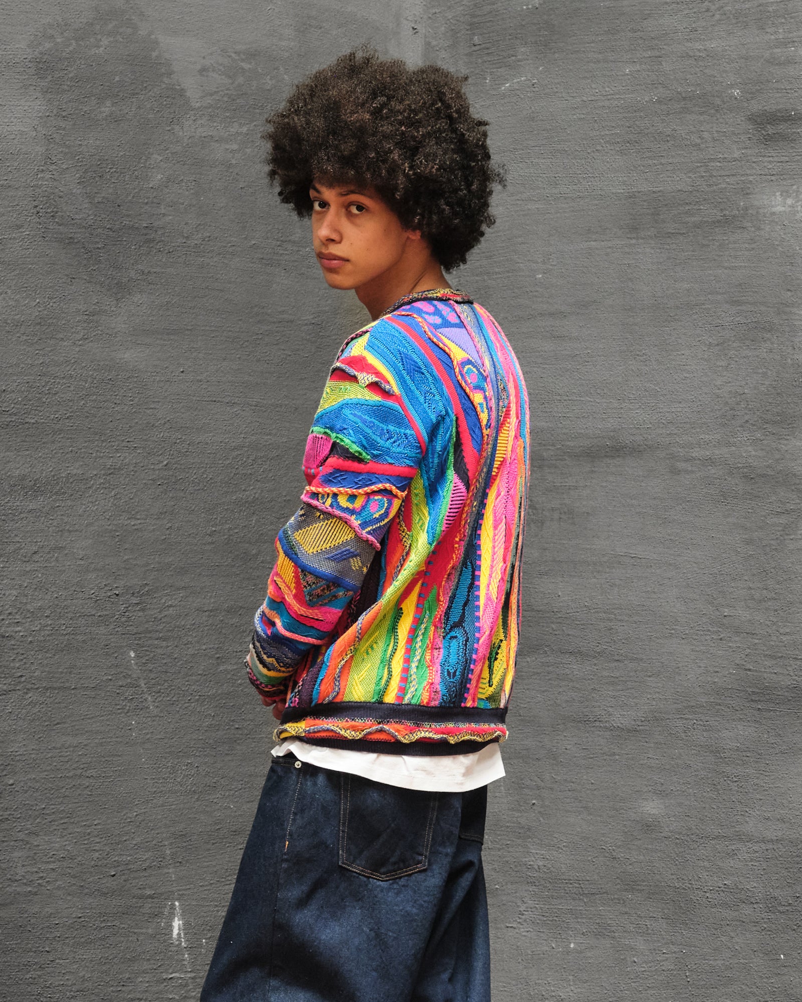 Carlo Colucci Pullover Multicolored Sweatshirts Detailfoto | Overkill