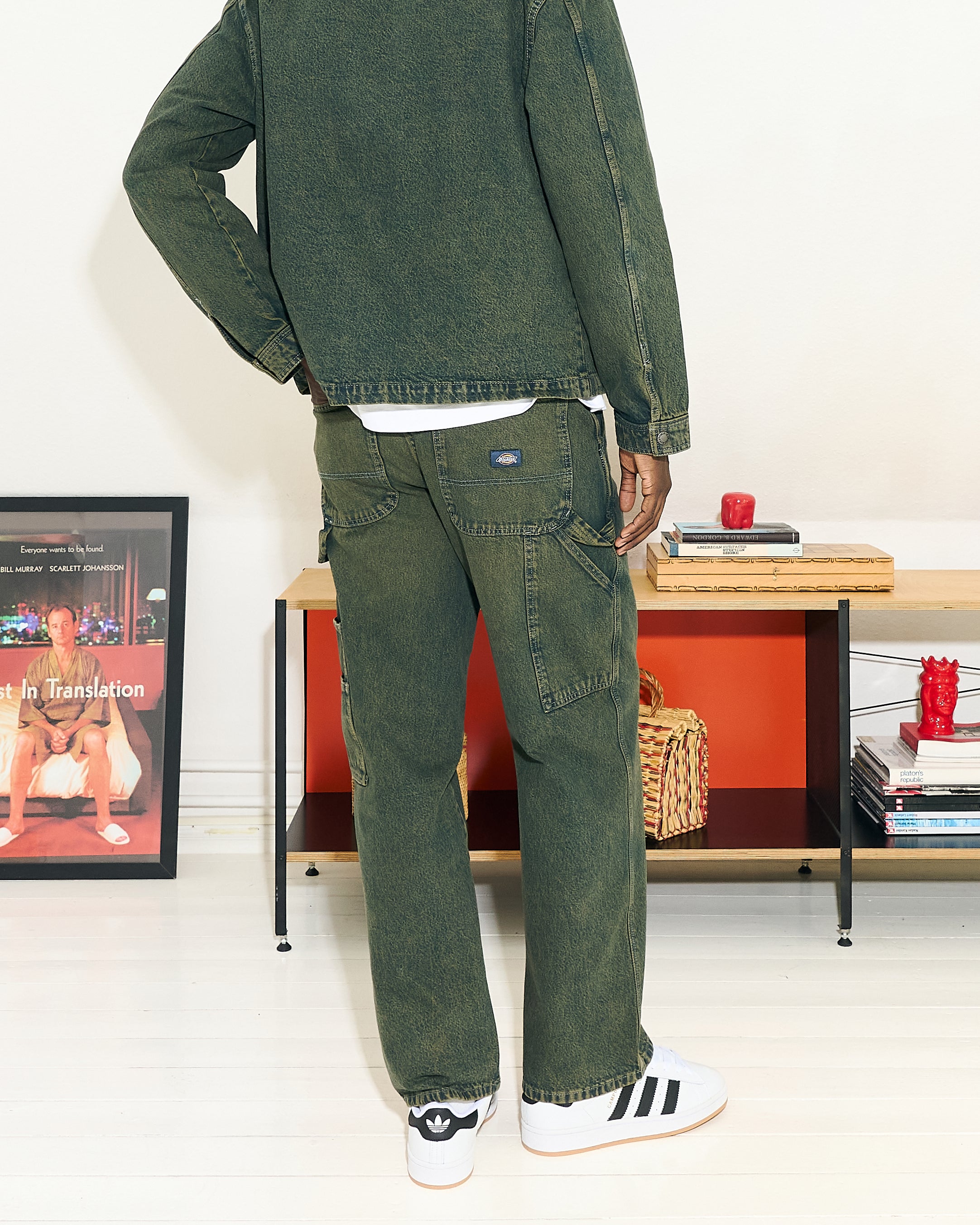 Dickies Loose Denim Painter Green Tone Fade Jeans Detailfoto | Overkill