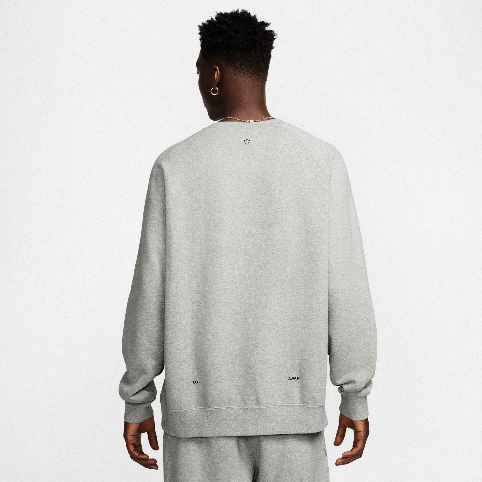 Nike NRG CS Fleece Crew Dark Grey Heather / Black Sweatshirts Detailfoto | Overkill