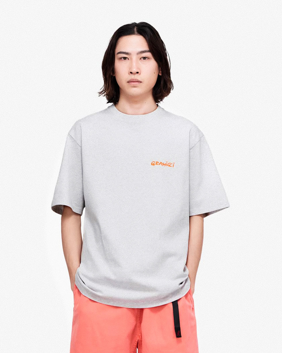 Gramicci Stonehenge Tee Grey Heather T-Shirts Close-up | Overkill