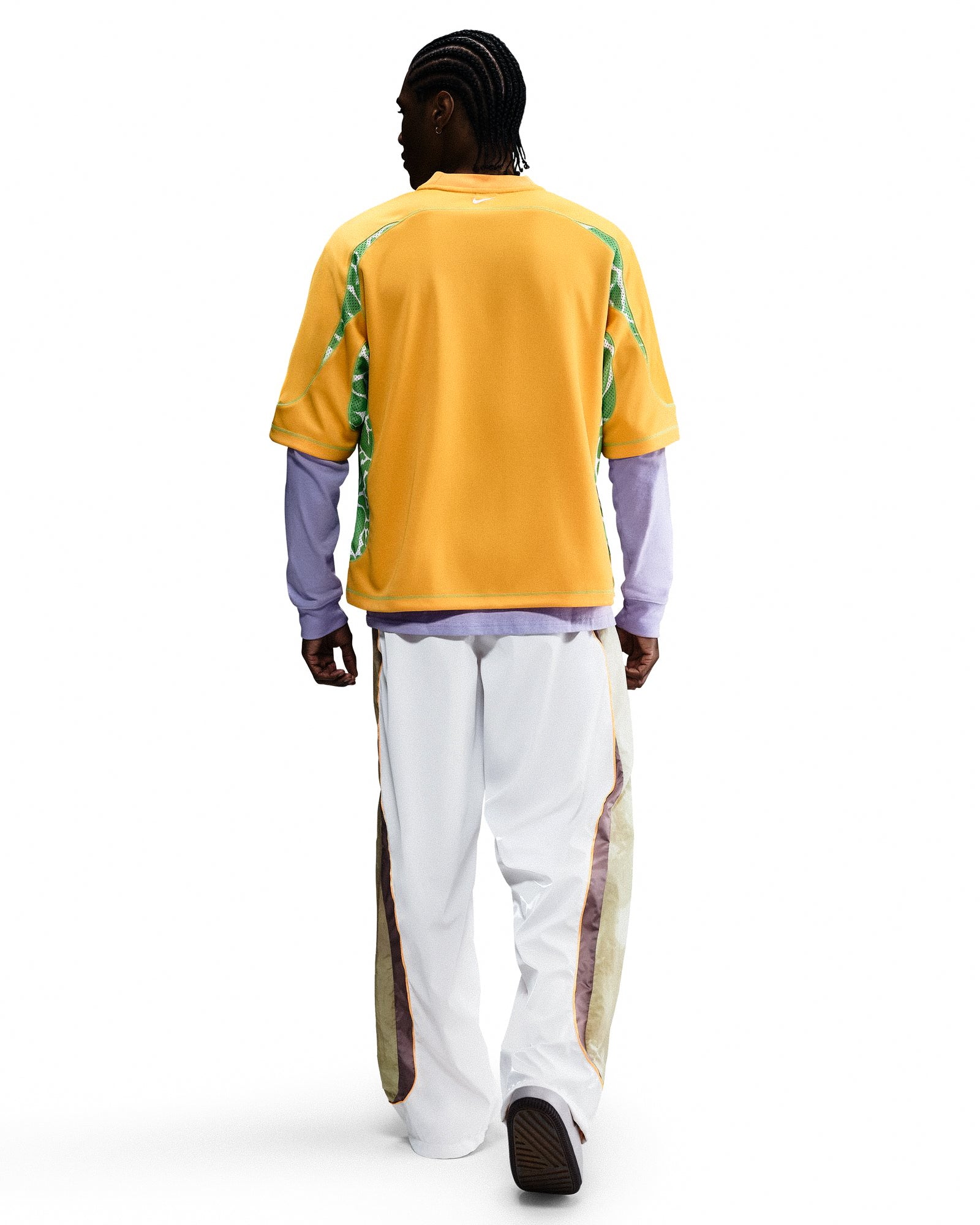 Nike Project F.R.O.G. Track Pants White / Olive Aura / Taupe Grey / Sundial Pant HJ3292 100 On Model Back View | Overkill