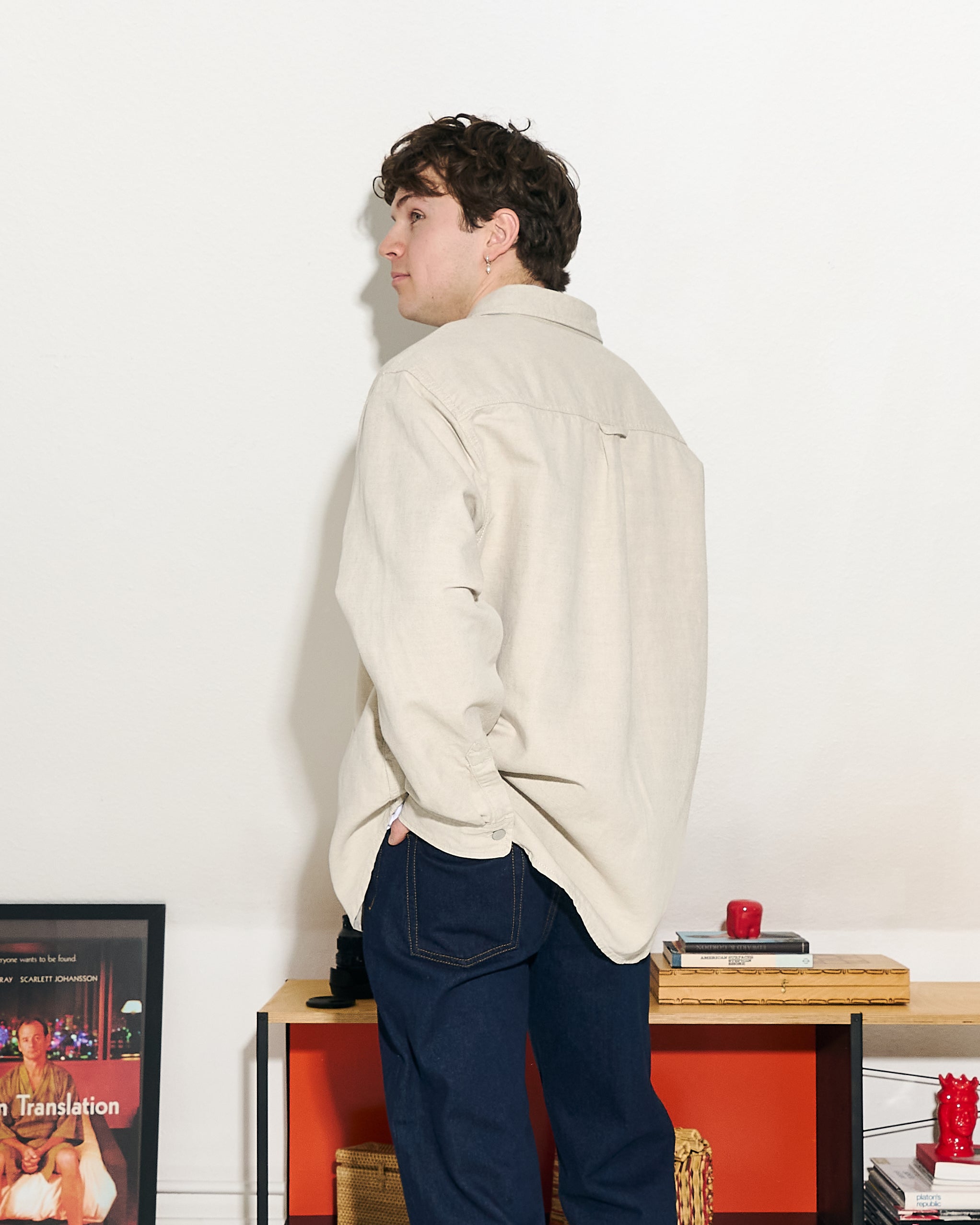 Carhartt WIP Walter Shirt Jac Natural Rinsed Shirts Detailfoto | Overkill