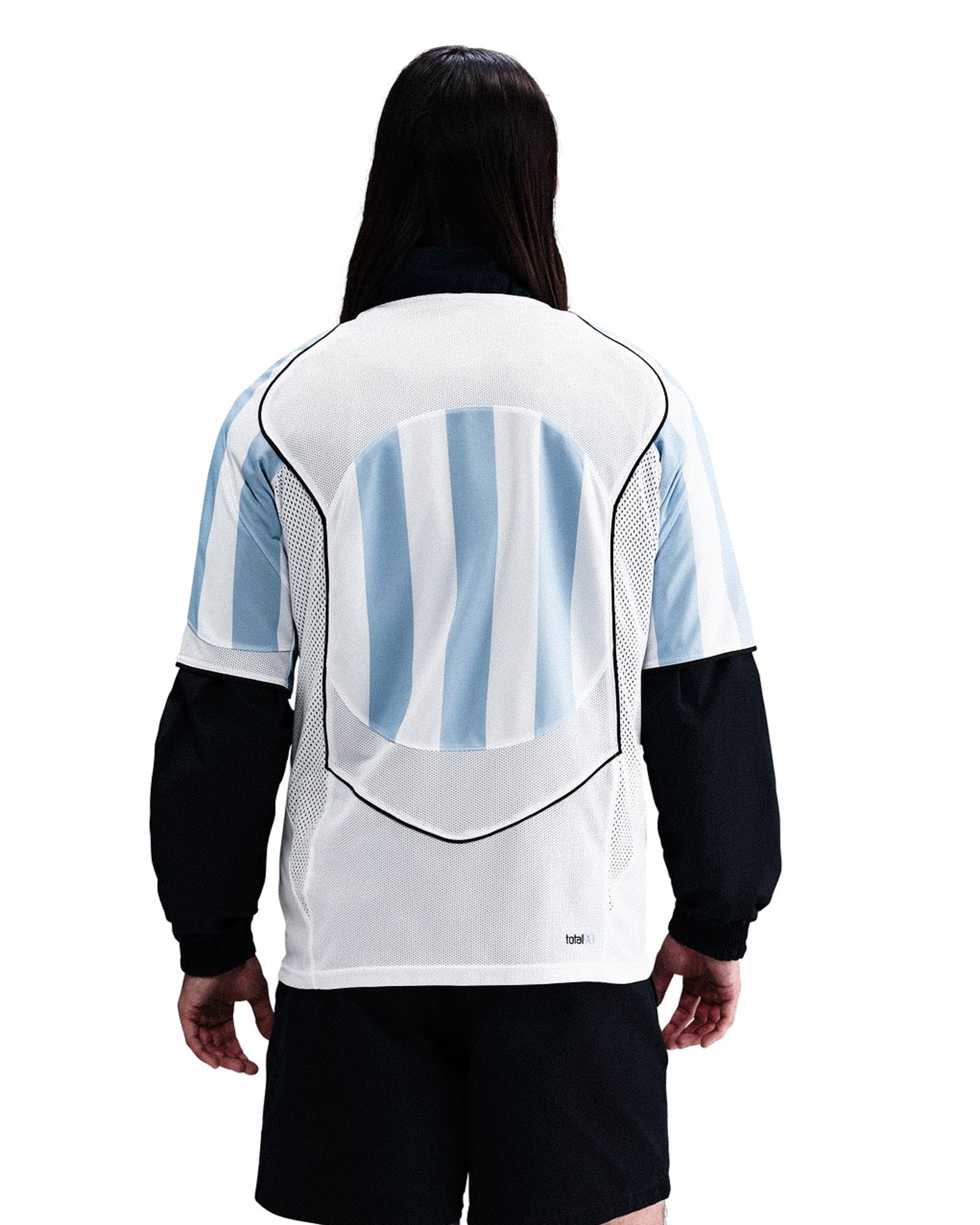 Nike T90 Dri-Fit Energy Jersey Psychic Blue / White / Black / Black Jersey IB4214 422 On Model Back View | Overkill