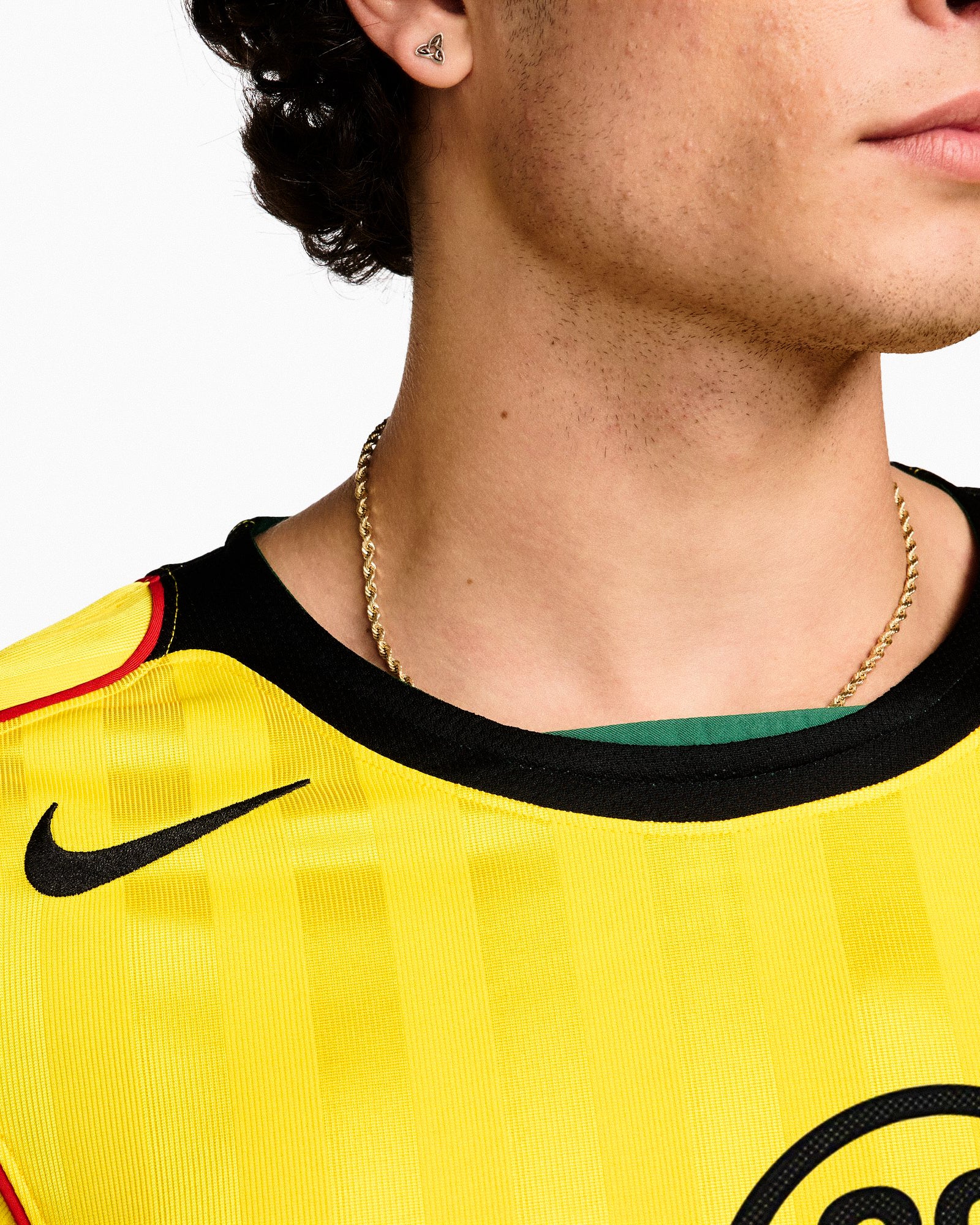 Nike T90 Dri-Fit Energy Jersey Tour Yellow / Black / Sport Red / Black Jersey IB4218 719 Style Inspiration | Overkill