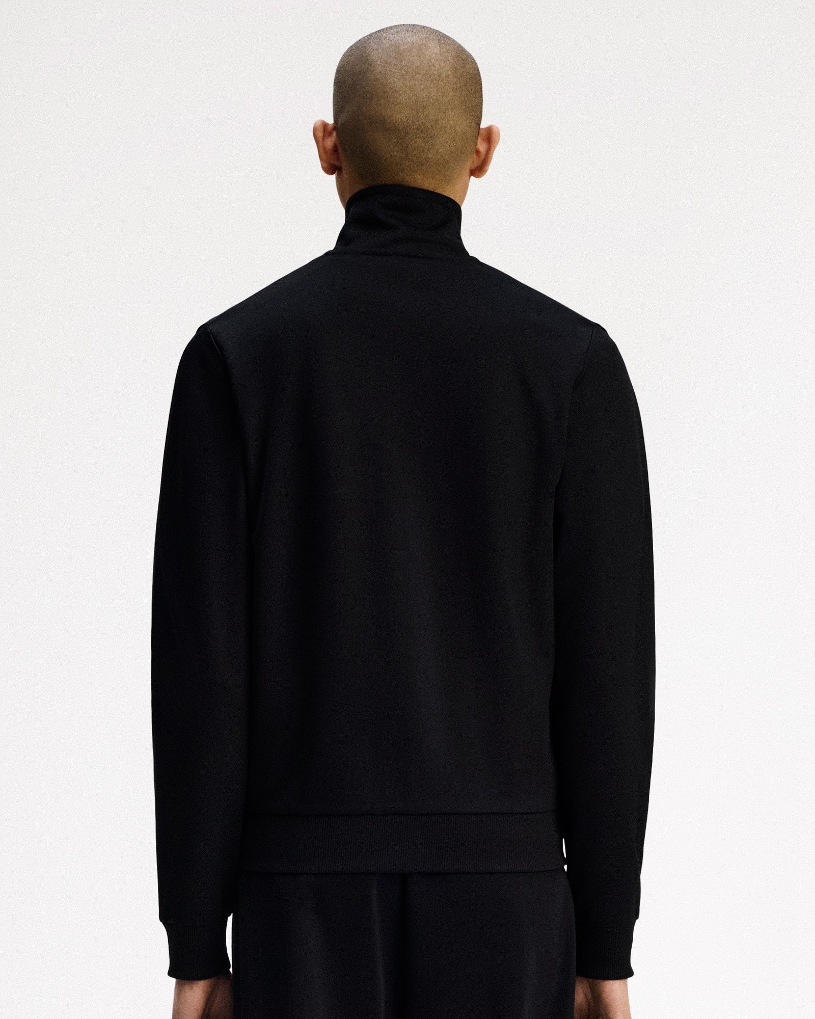 Fred Perry Knitted Front Track Jacket Black Track Jackets J1335-102 Style Inspiration | Overkill