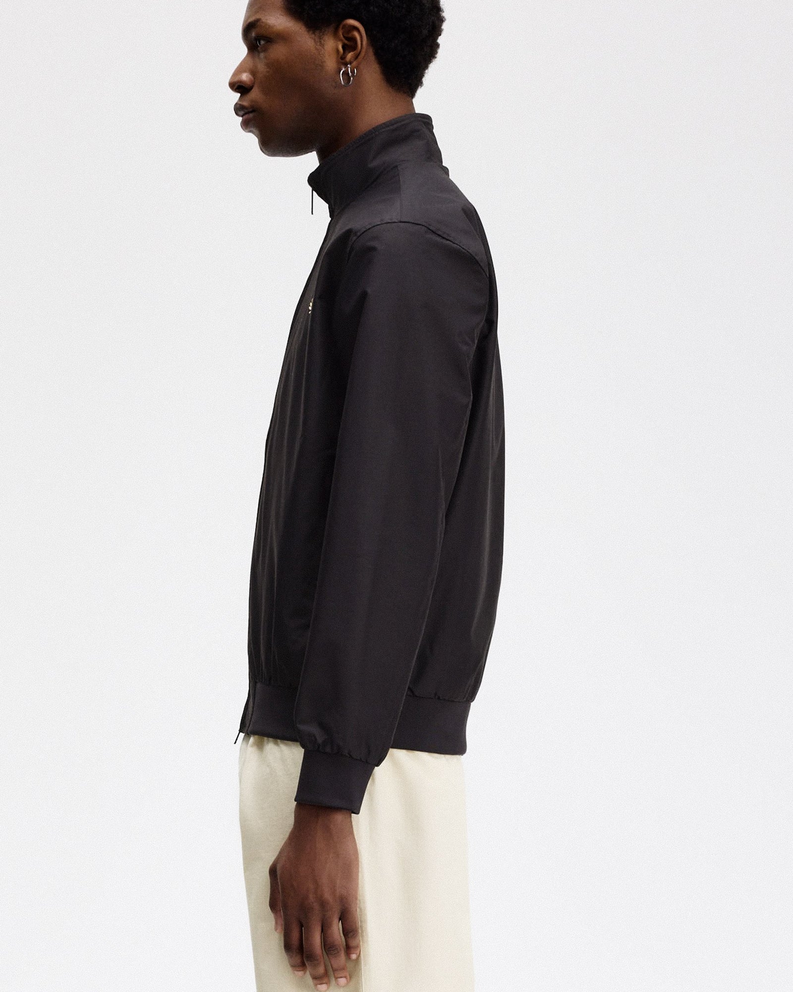 Fred Perry The Brentham Jacket Black Track Jackets Detailfoto | Overkill