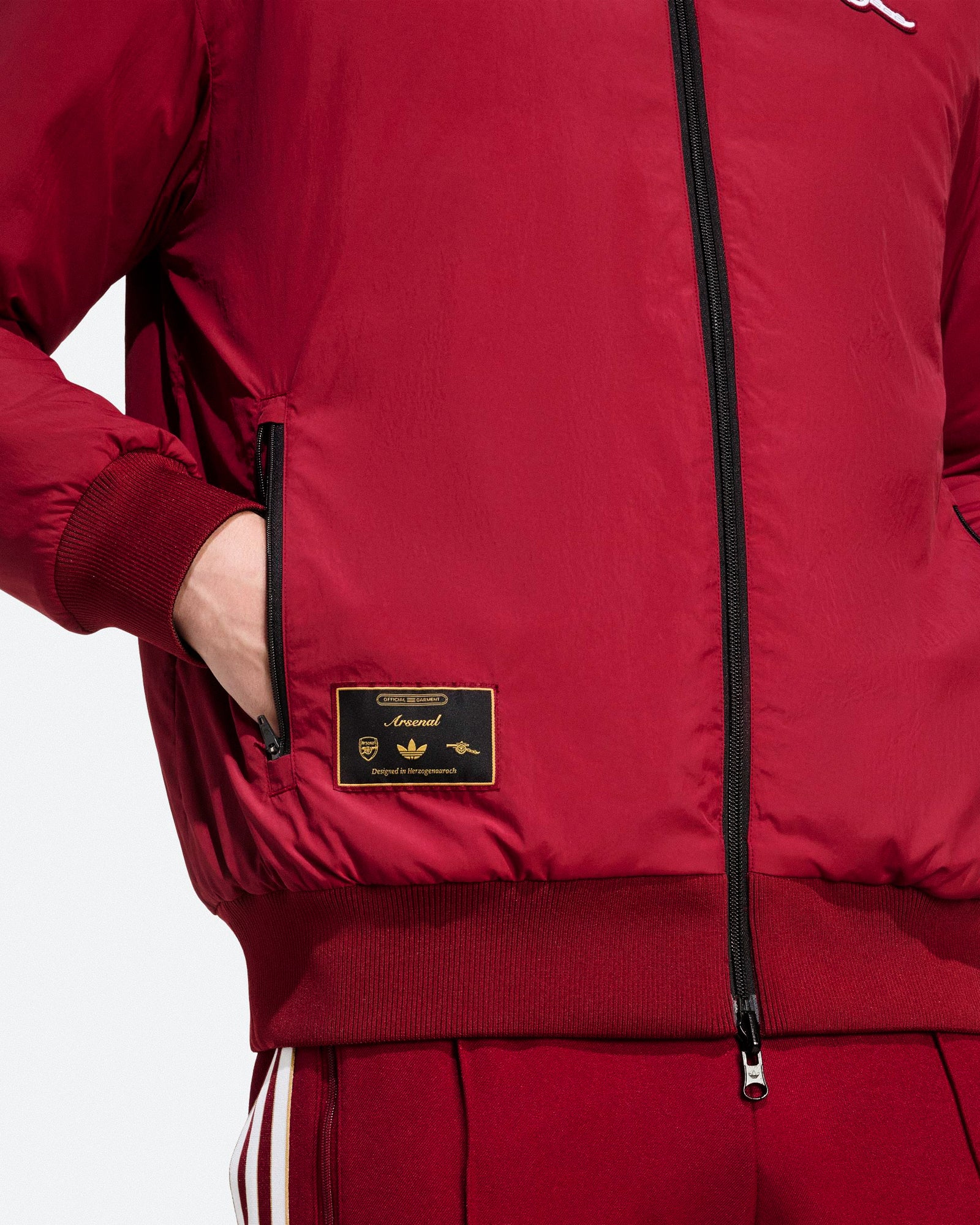 adidas Arsenal FC Icon Reversible Jacket Team Coll Burgundy 2 / Black Jackets JM9404 Style Inspiration | Overkill