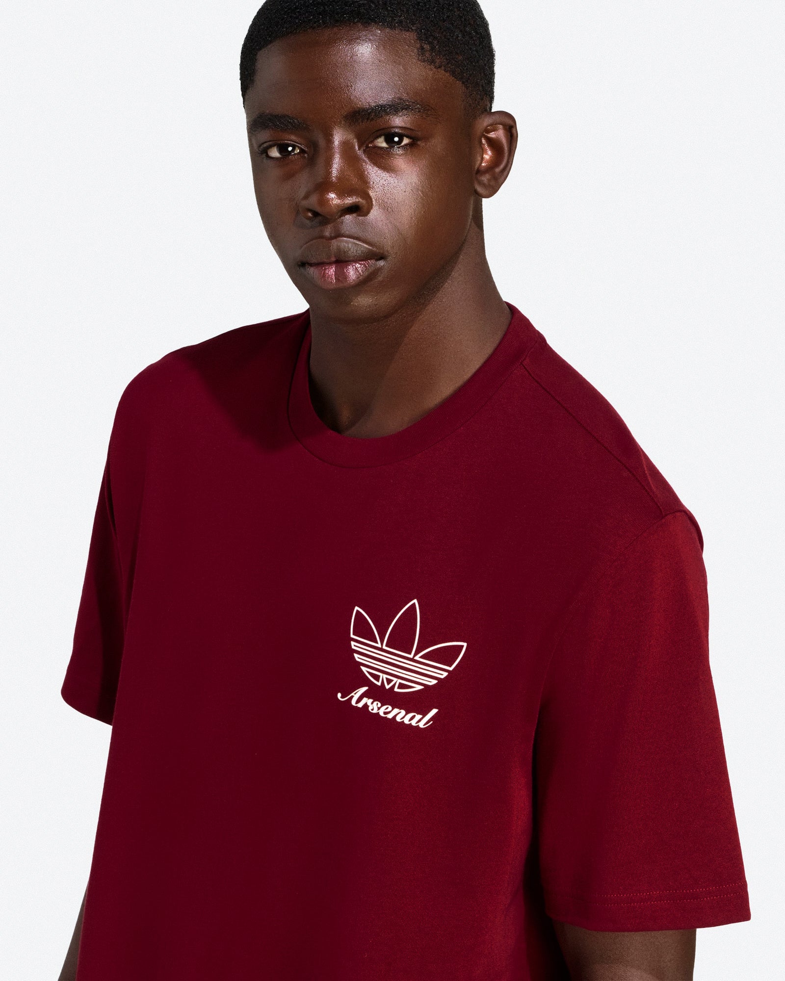 adidas FC Arsenal Icon Graphic Tee Team Coll Burgundy 2 T-Shirts JM9414 Style Inspiration | Overkill