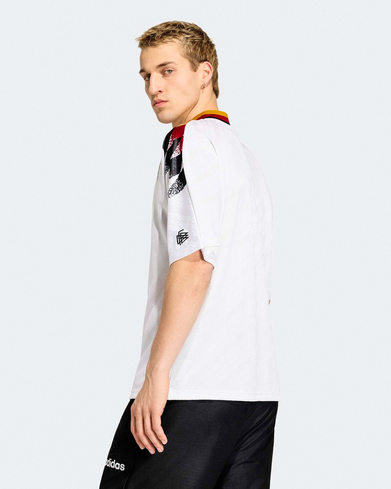 adidas DFB Germany Home Jersey 94 White T-shirts JN3705 On Model Back View | Overkill