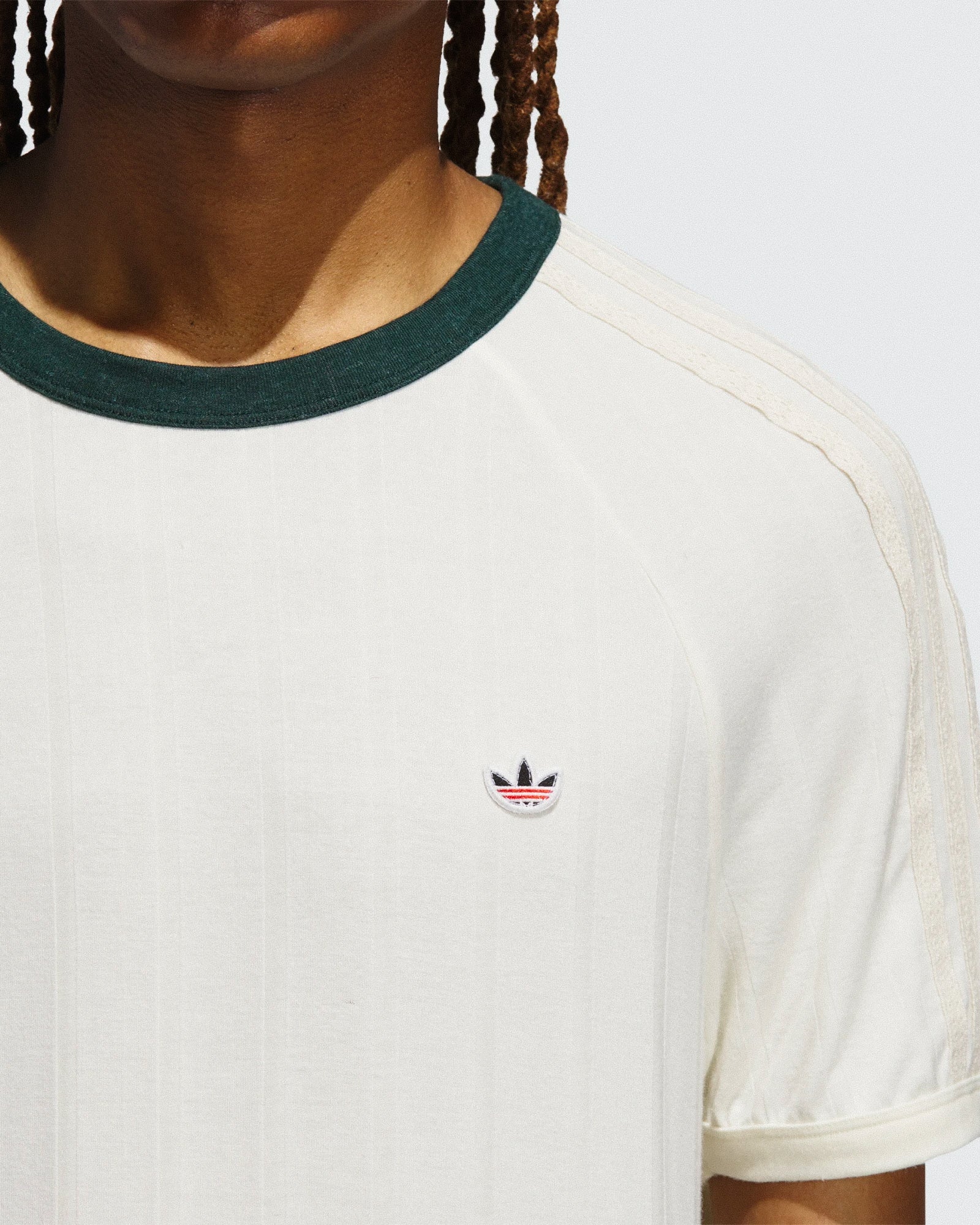 adidas Rib Tee Cream White / Green Night Tee JN7728 Style Inspiration | Overkill