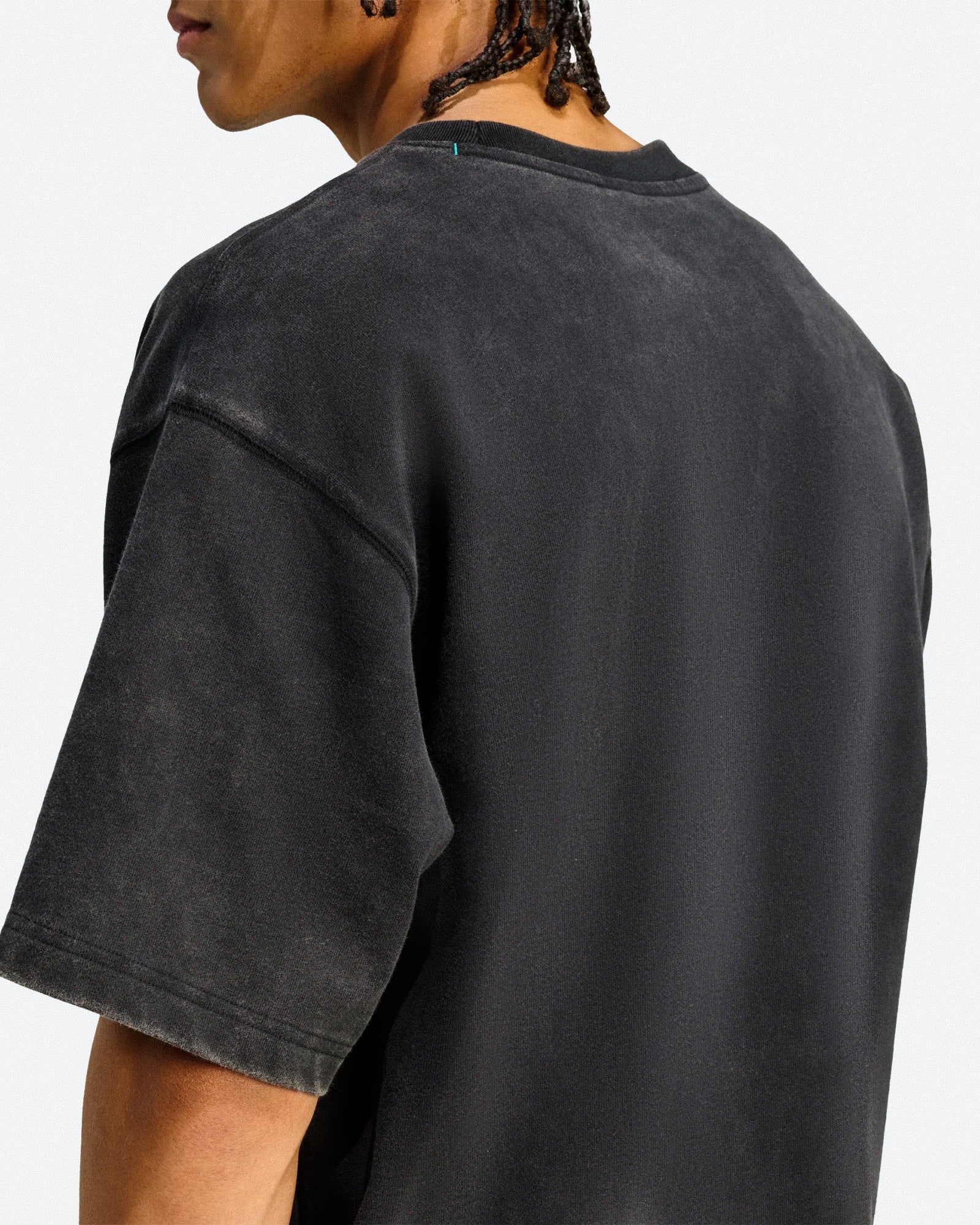 adidas Equipment Tee Black Tee JV5815 On Model Back View | Overkill