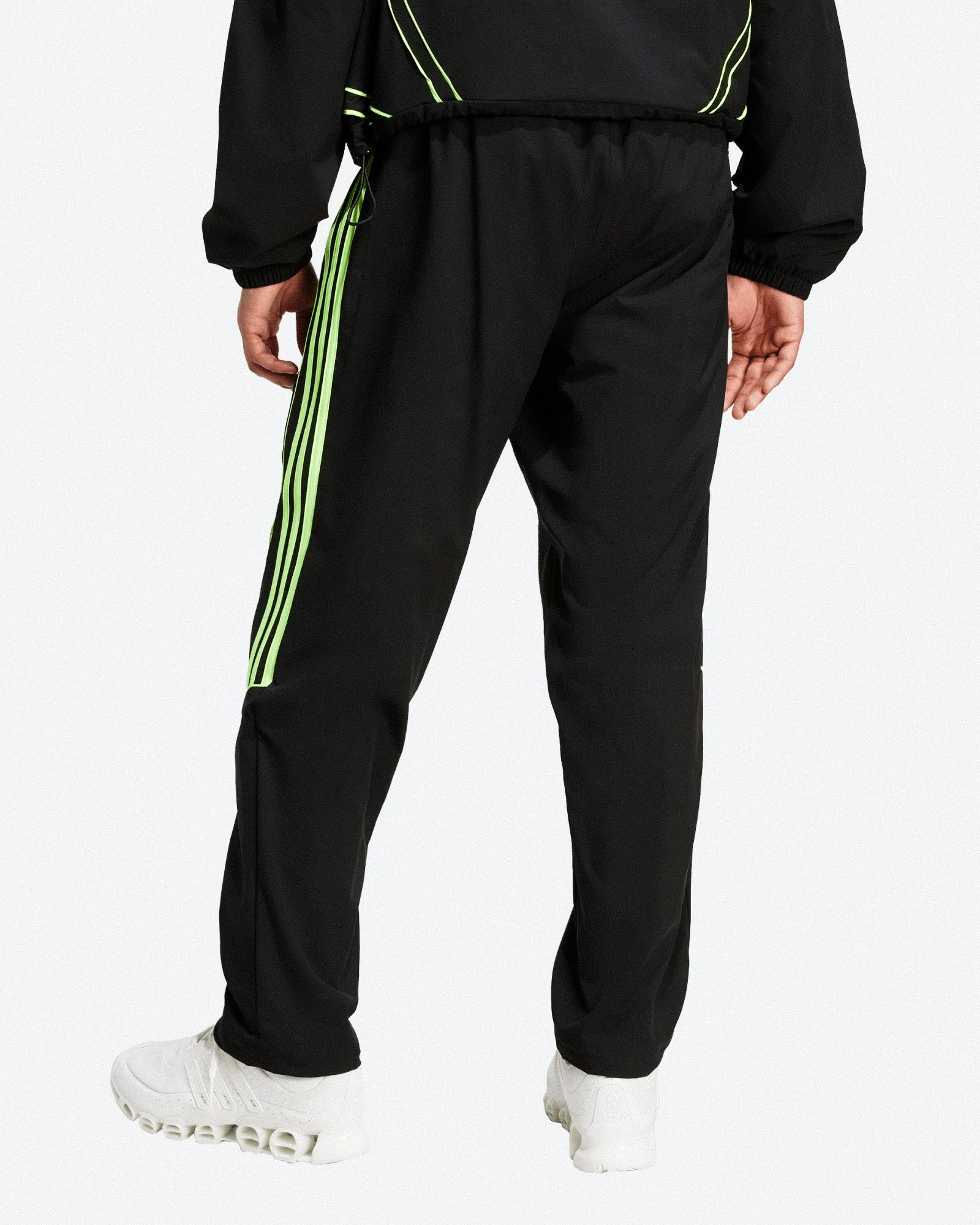 adidas Teamgeist Track Pant Black / Signal Green Sweat & Track Pants JW5869 On Model Back View | Overkill