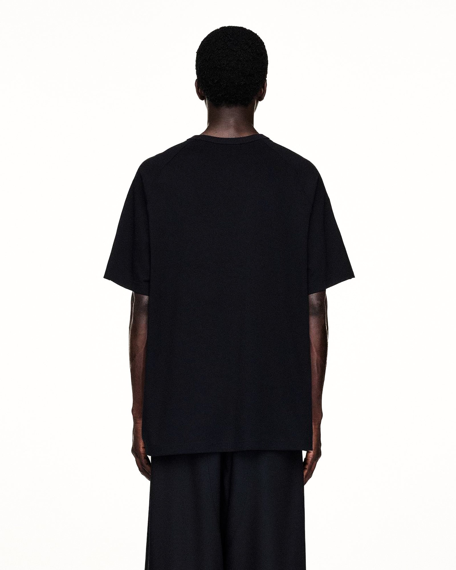 Y-3 U Wire T-Shirt Black T-Shirts JW7352 On Model Back View | Overkill