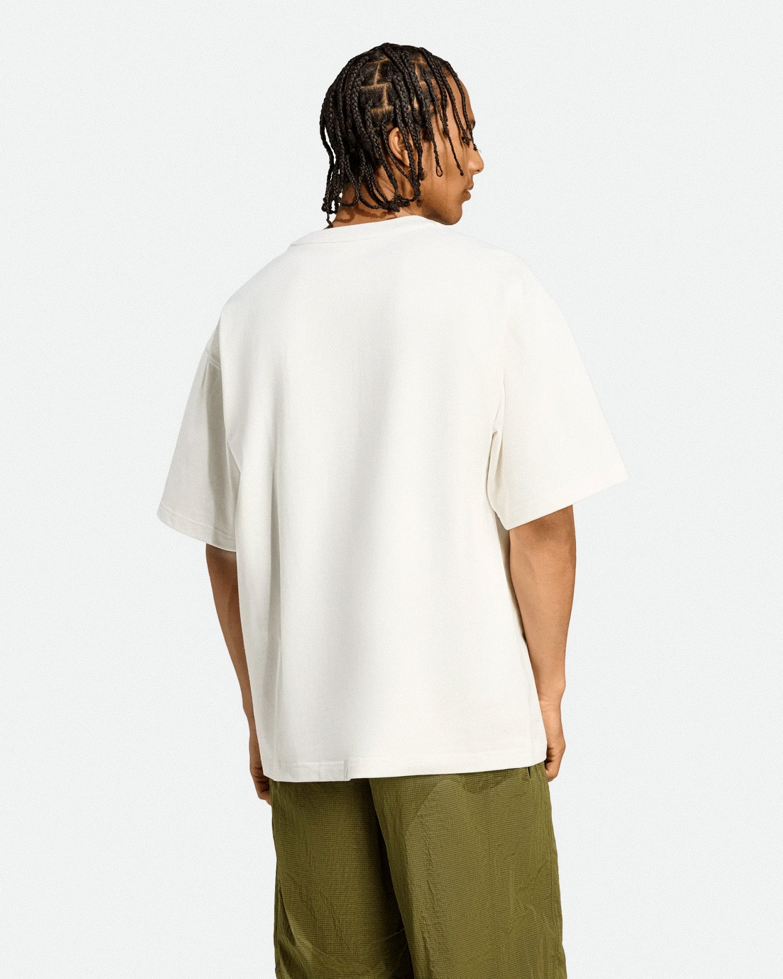 adidas Equipment Tee Cloud White T-Shirts JW9129 On Model Back View | Overkill