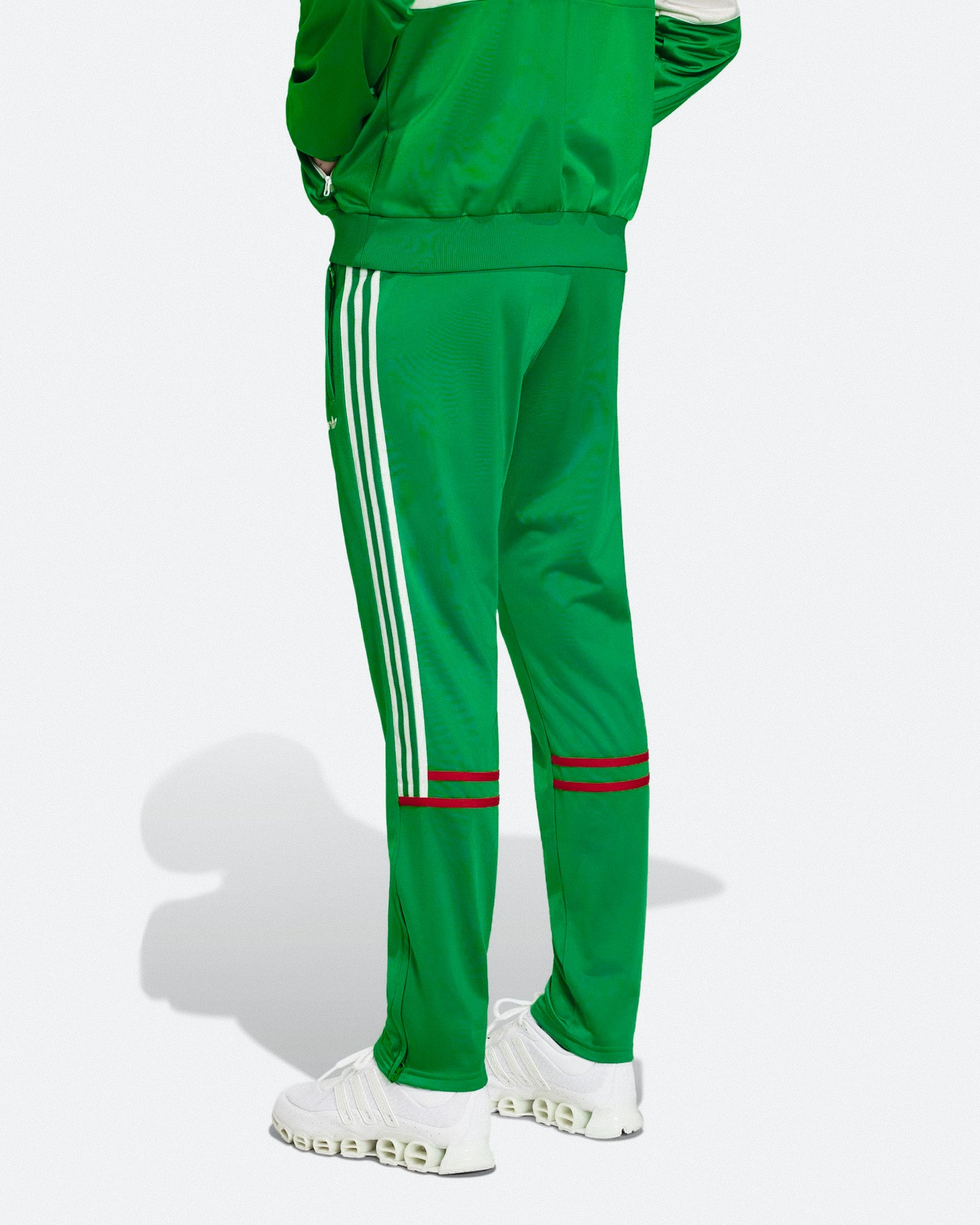 adidas FMF Mexico Track Pant 86 Green Sweat & Track Pants JX4102 On Model Back View | Overkill