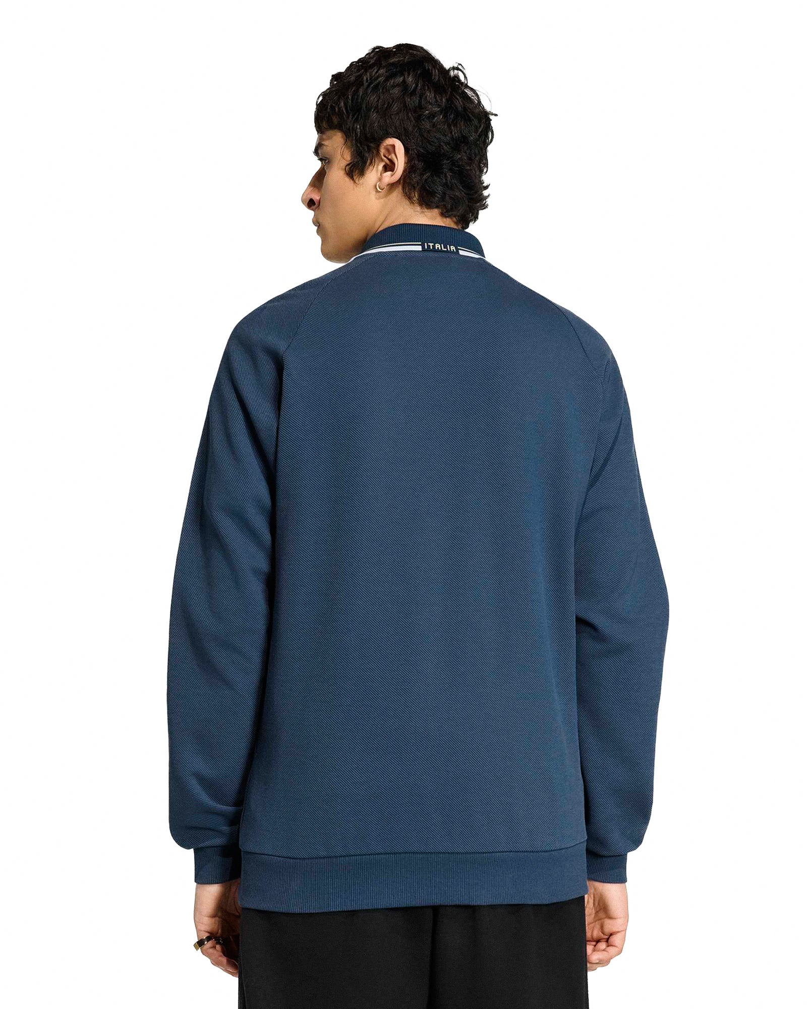 adidas FIGC Italy Away OG Jacket Night Marine Track Jackets JY9599 On Model Back View | Overkill