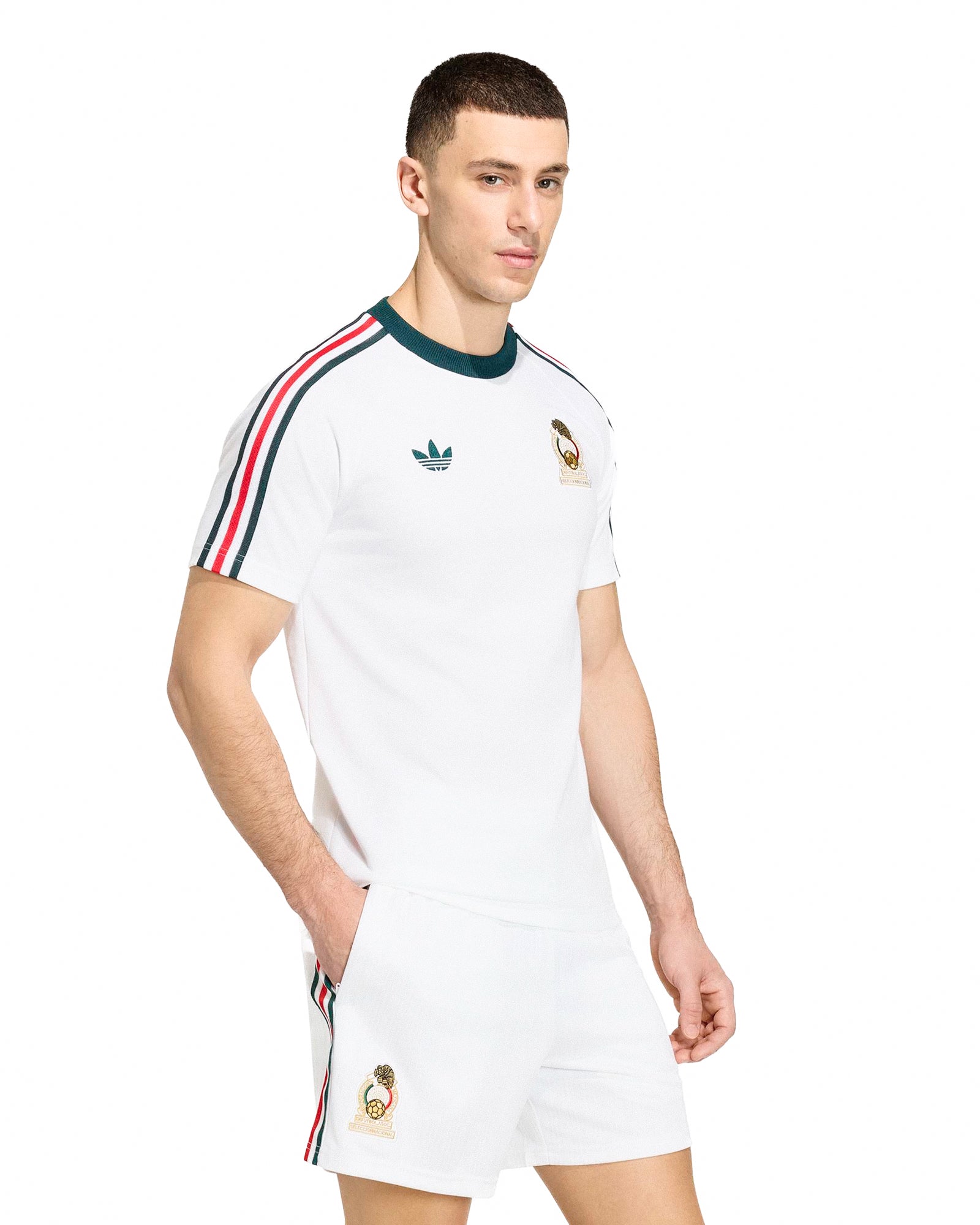 adidas FMF Mexico OG Tee White T-Shirts JZ6483 On Model Front View | Overkill