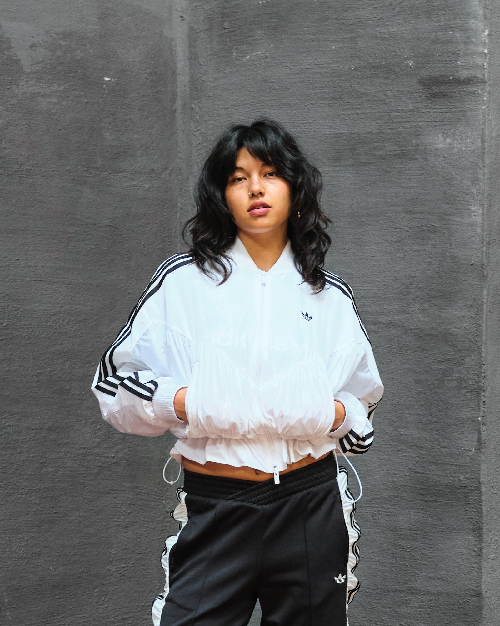 adidas Originals R3CD Windbreaker White Windbreaker Close-up | Overkill