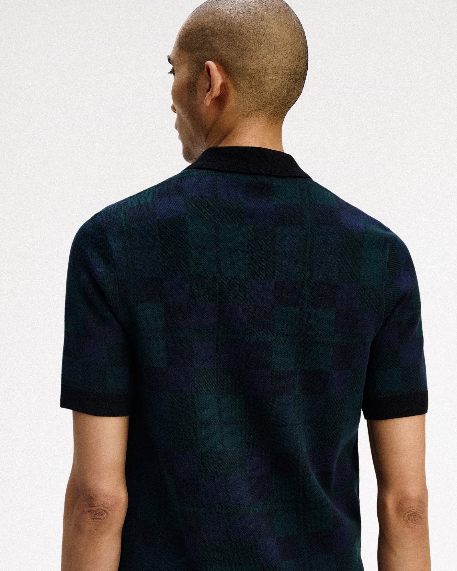 Fred Perry Black Watch Tartan Knit Shirt Black Watch Tartan Shirts K1553-37A Style Inspiration | Overkill