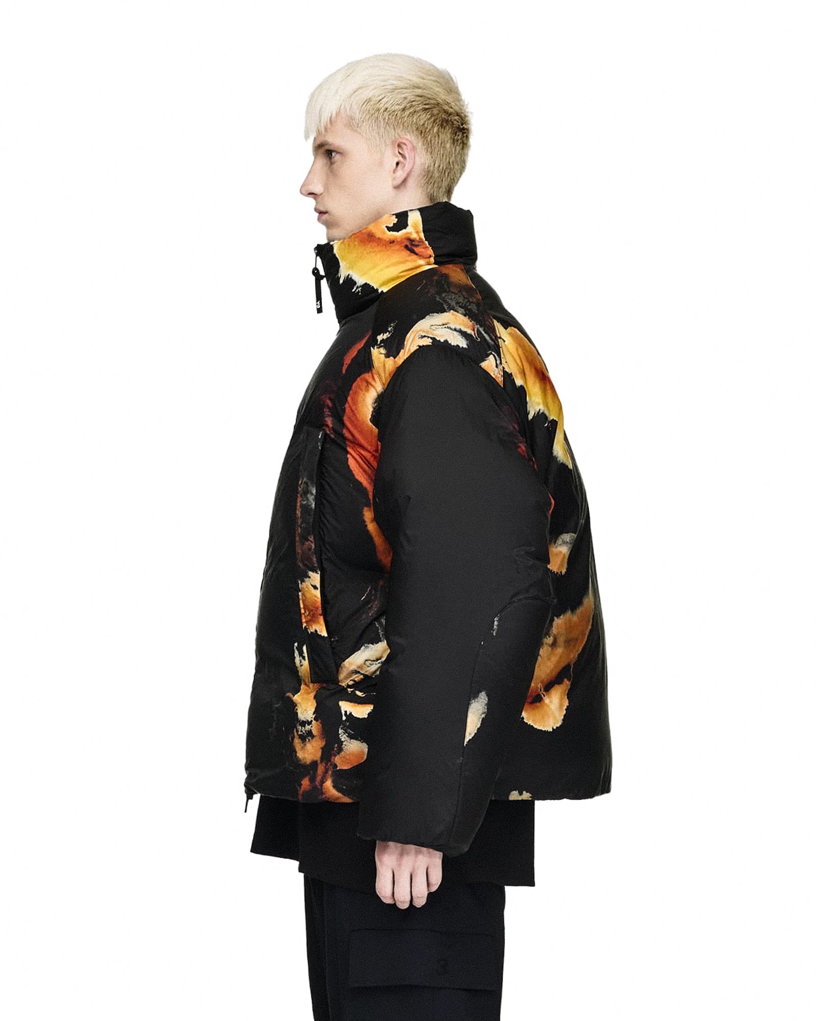 Y-3 M AOP Puffer Jacket Black Puffer Jackets KA2364 Style Inspiration | Overkill