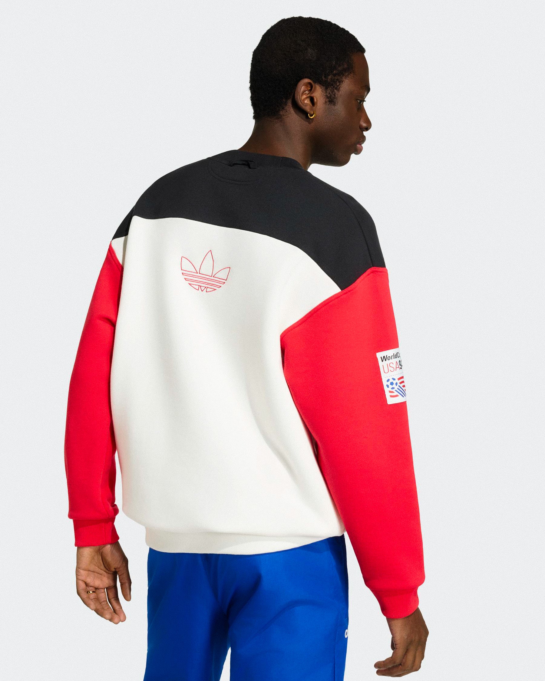 adidas Graphic Sweatshirt Black / Cloud White Sweatshirts KC5447 On Model Back View | Overkill