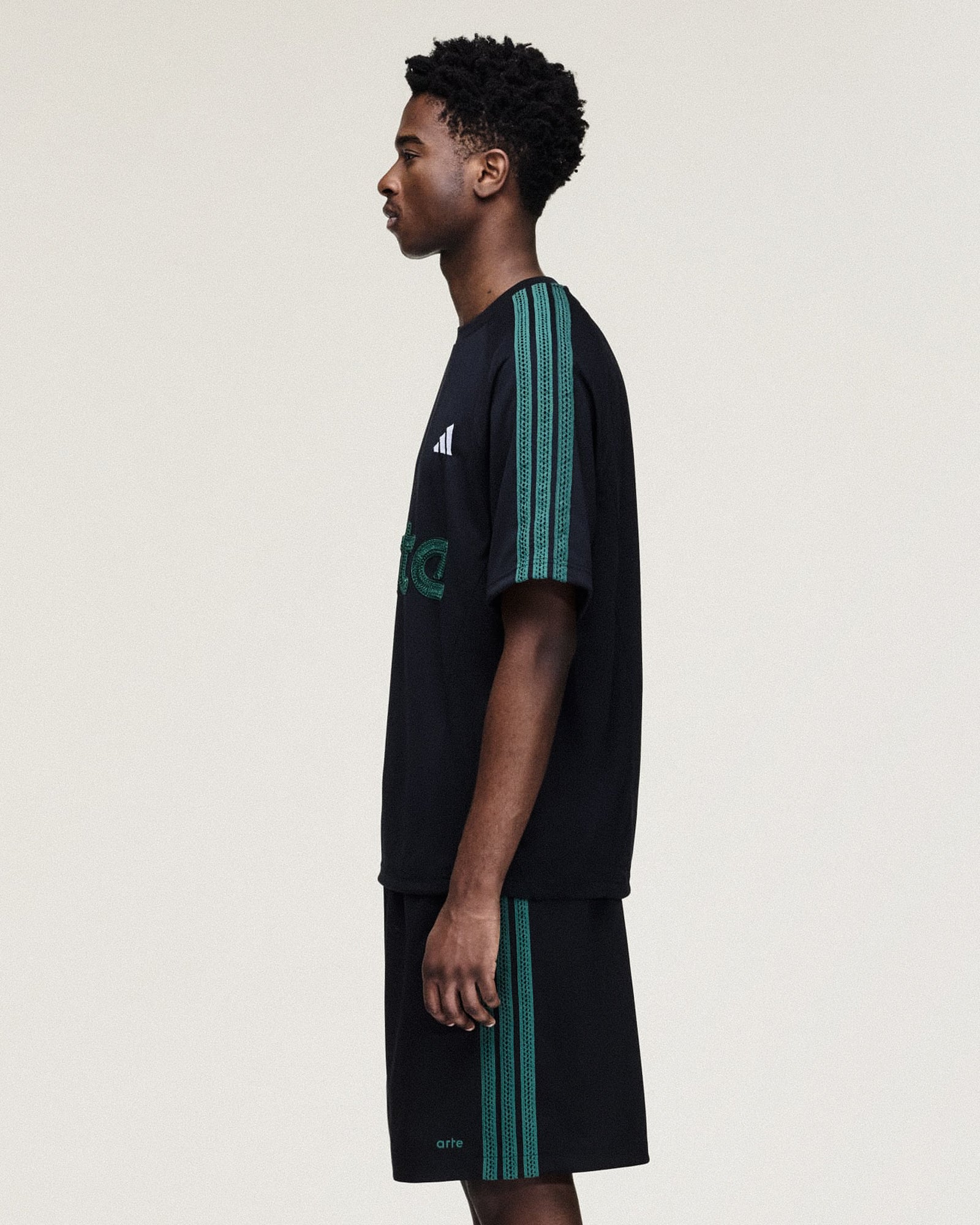 adidas Jersey Black T-Shirts KC9602 On Model Back View | Overkill