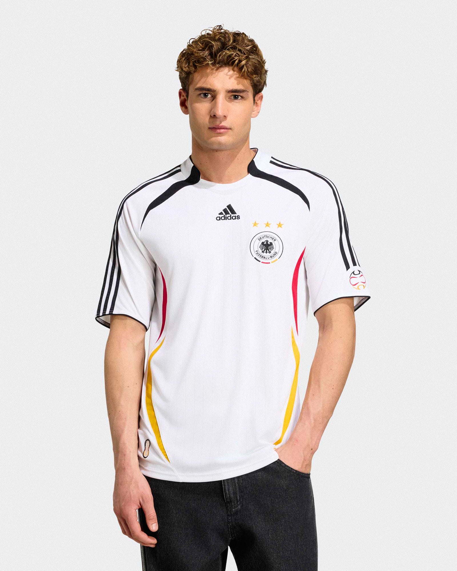 adidas DFB Germany Home Jersey 06 White T-shirts KD3998 On Model Front View | Overkill