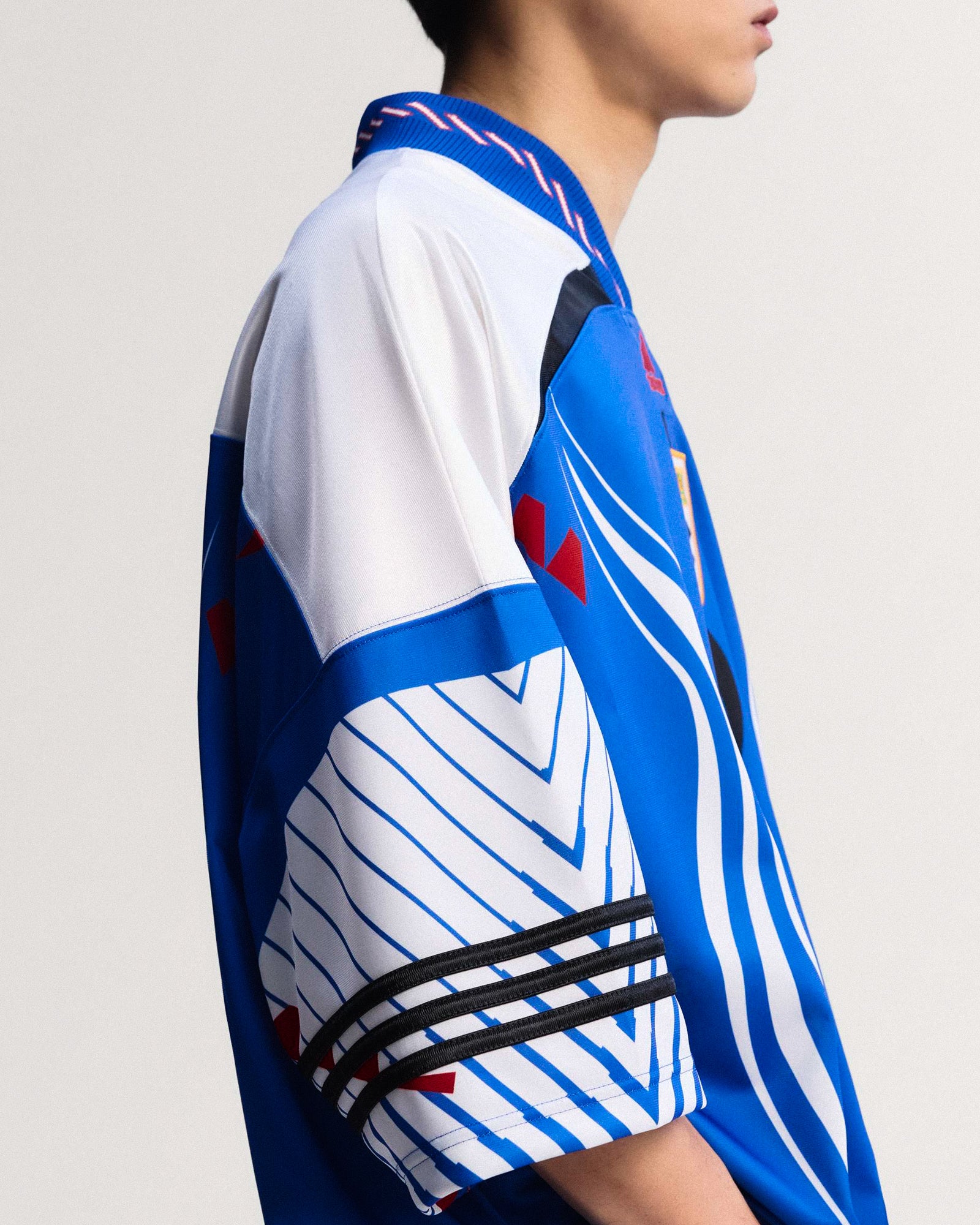 adidas JFA Japan Bringback Remixed Jersey Power Blue / White / Red T-Shirts KD5984 Style Inspiration | Overkill