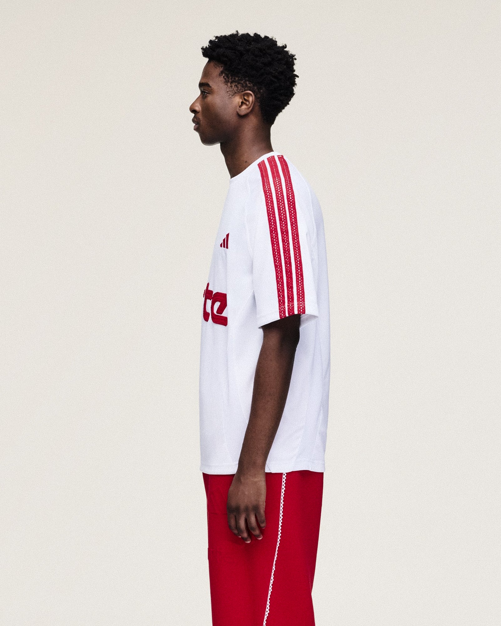 adidas Jersey White T-Shirts KD9315 On Model Back View | Overkill
