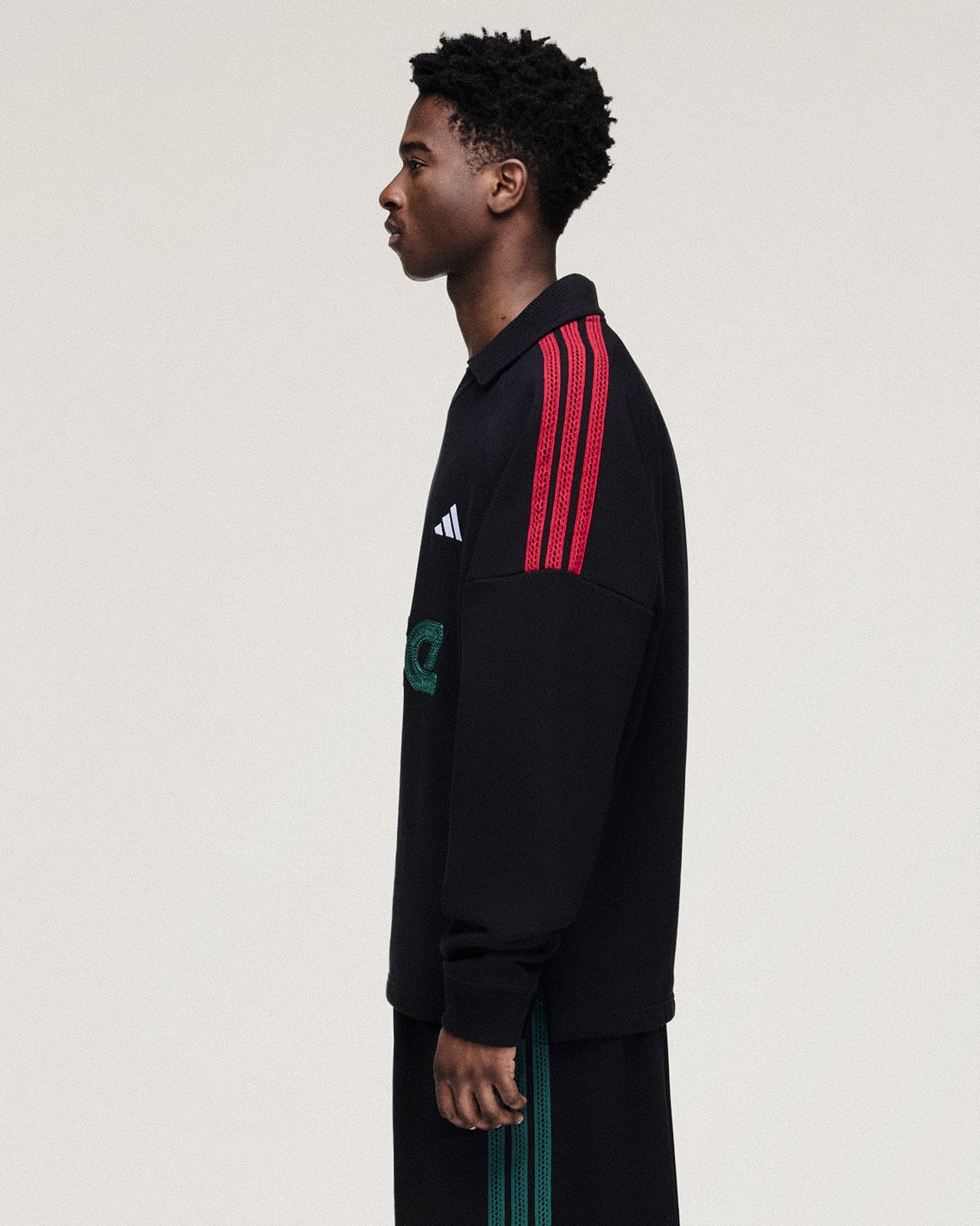 adidas Terry LS Black Longsleeves KD9339 On Model Back View | Overkill