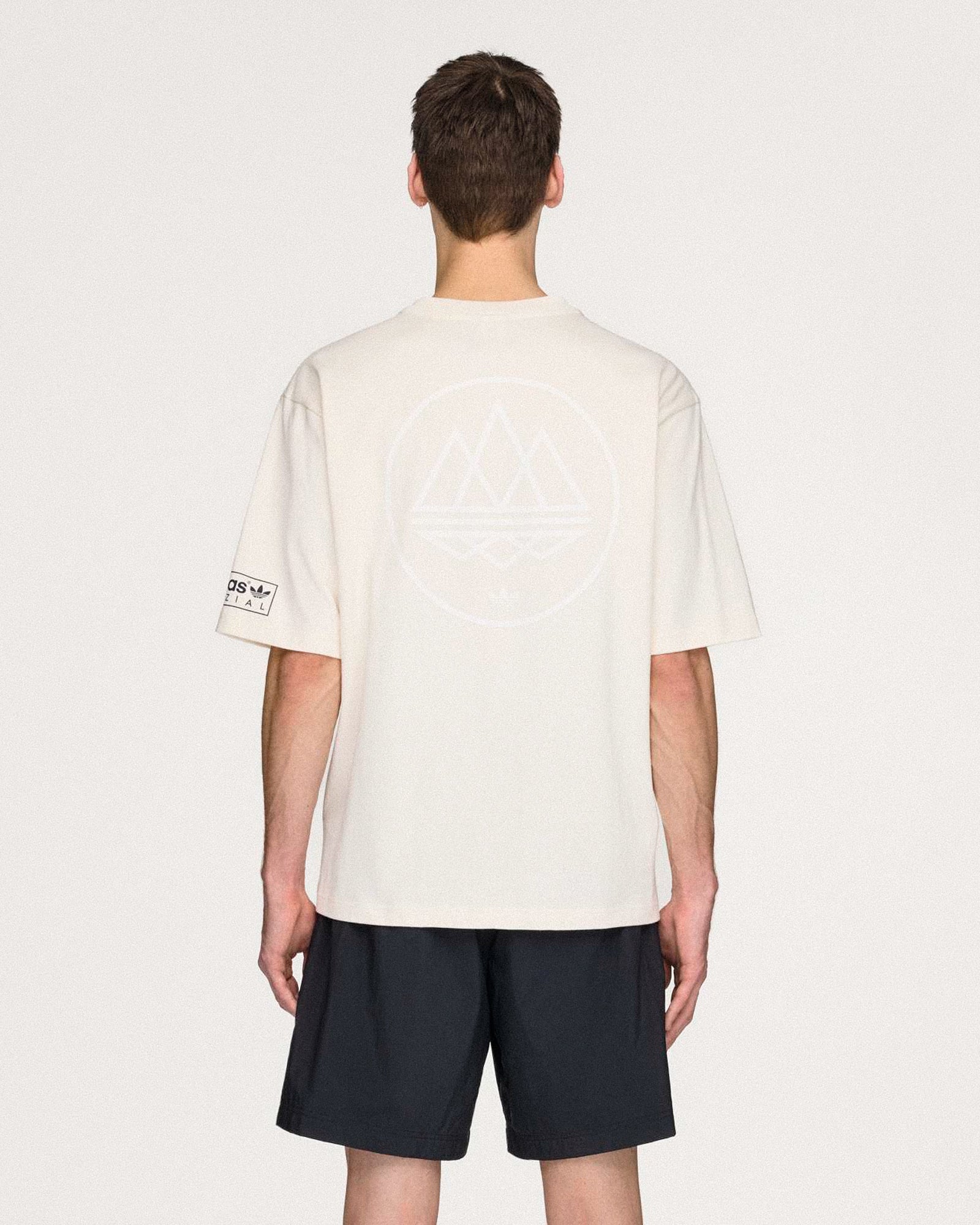 adidas Mod Tee SPZL Chalk White T-Shirts KF6813 On Model Back View | Overkill