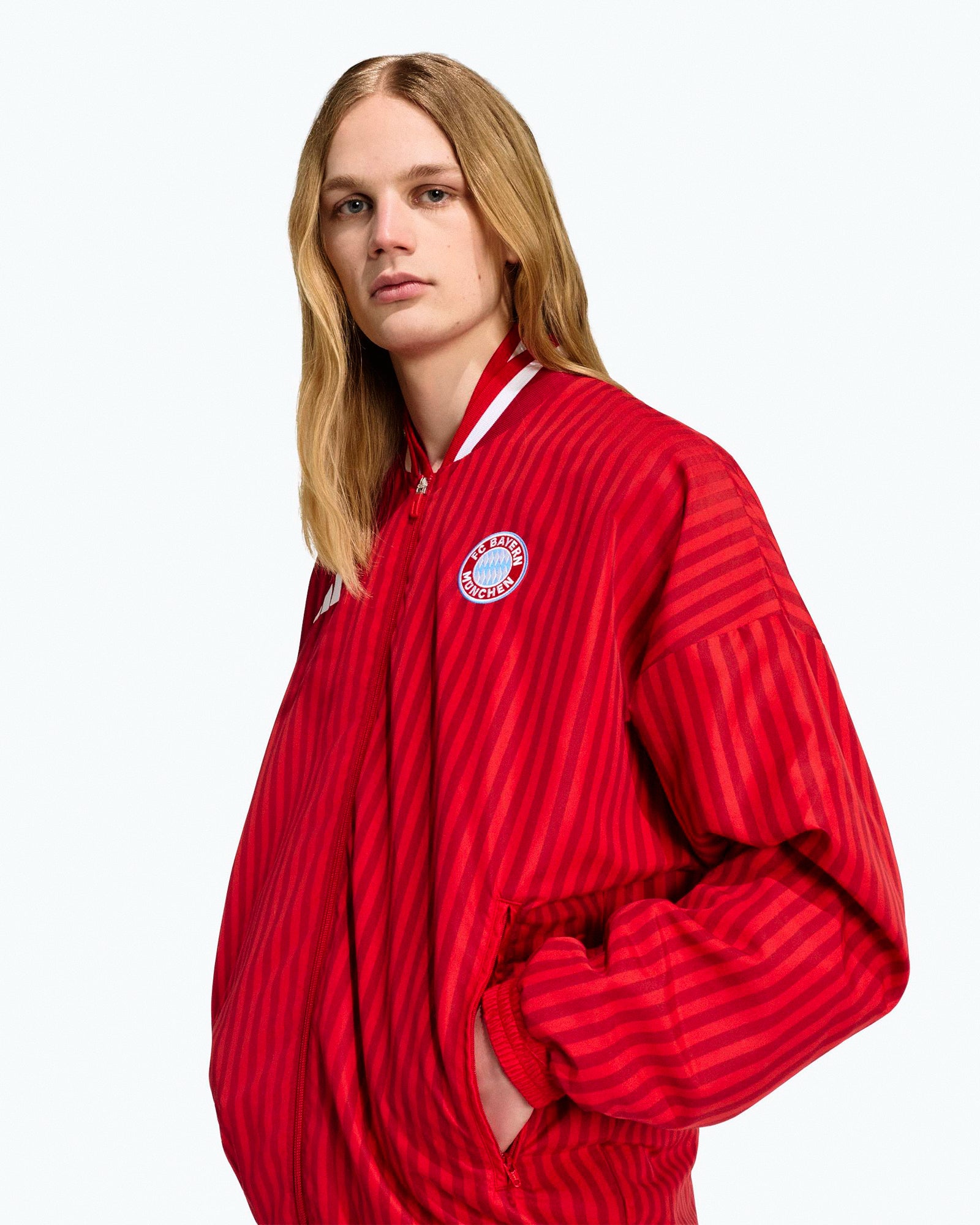 adidas FC Bayern München Stadium Track Top Better Scarlet / Team Victory Red Track Jackets KG2247 Style Inspiration | Overkill