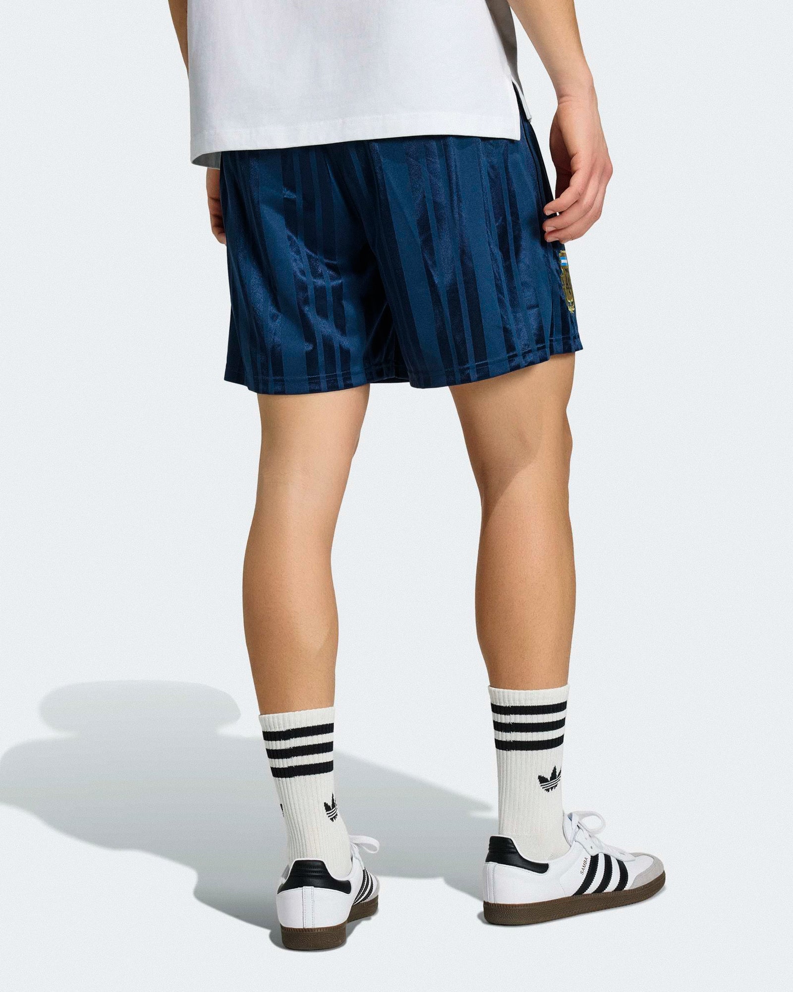 adidas AFA Argentina Equipment Shorts Crew Navy Shorts KG2286 On Model Back View | Overkill