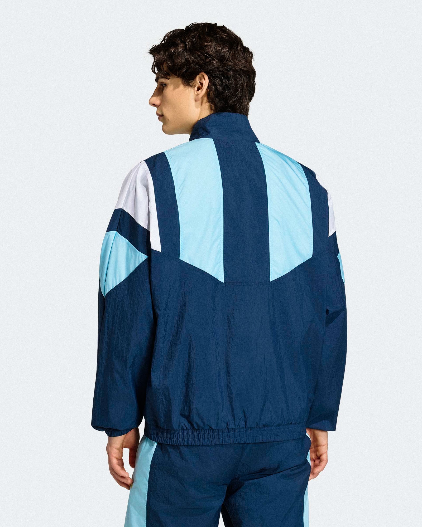 adidas AFA Argentina Equipment Track Top Crew Navy Track Jackets KG2287 On Model Back View | Overkill