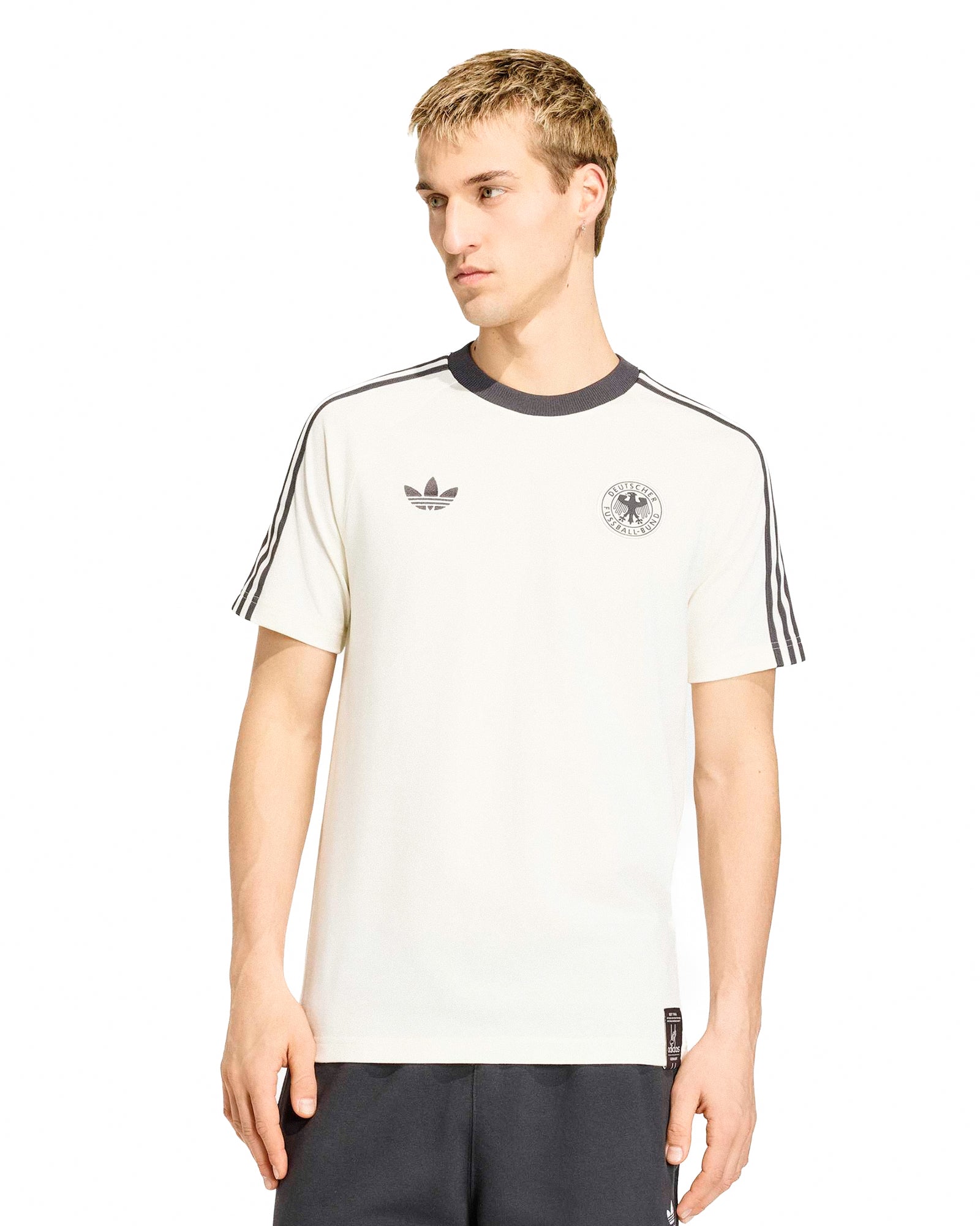 adidas DFB Germany OG Tee Off White T-Shirts KG5098 On Model Front View | Overkill
