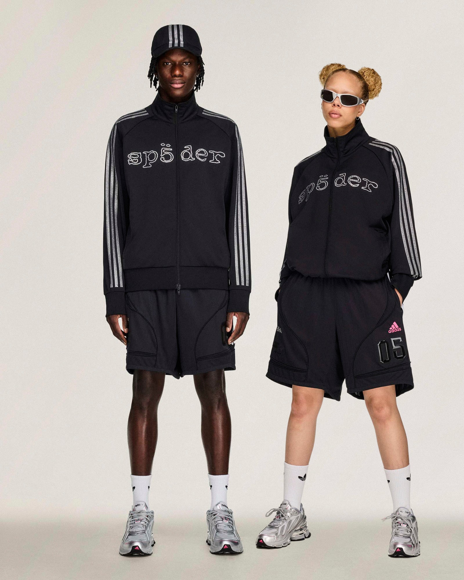 SP5DER x adidas Short Black Shorts KQ5859 On Model Front View | Overkill